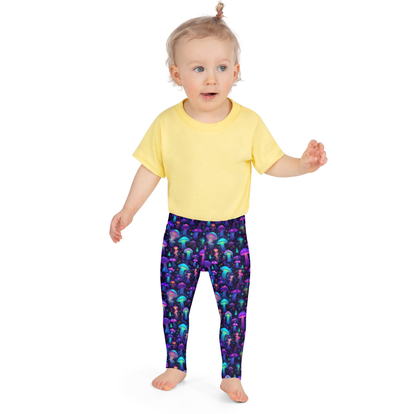 "Glowing Mushrooms" Kid's Spats Leggings Yoga Pants