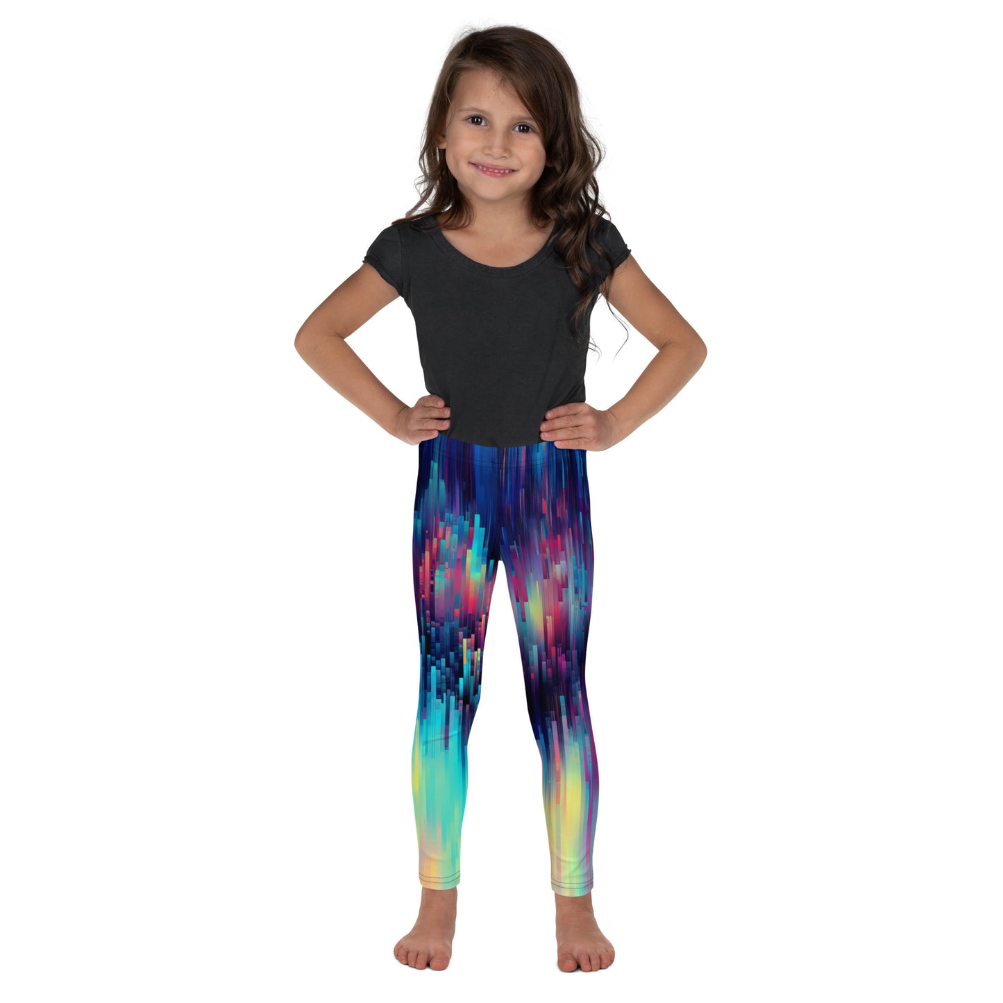"Pixelate" Kid's Spats Leggings Yoga Pants