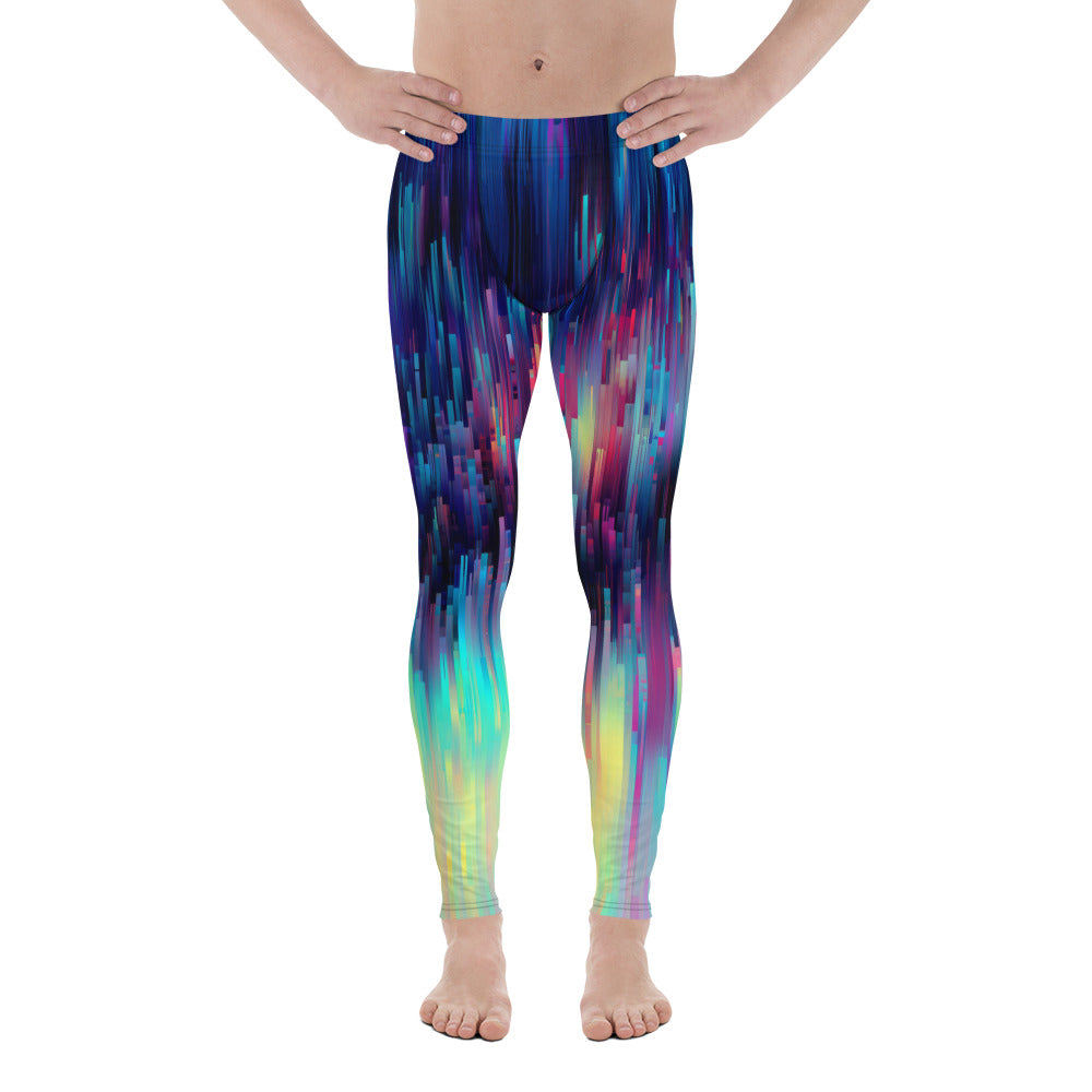 "Pixelate" Men's Spats Leggings Yoga Pants