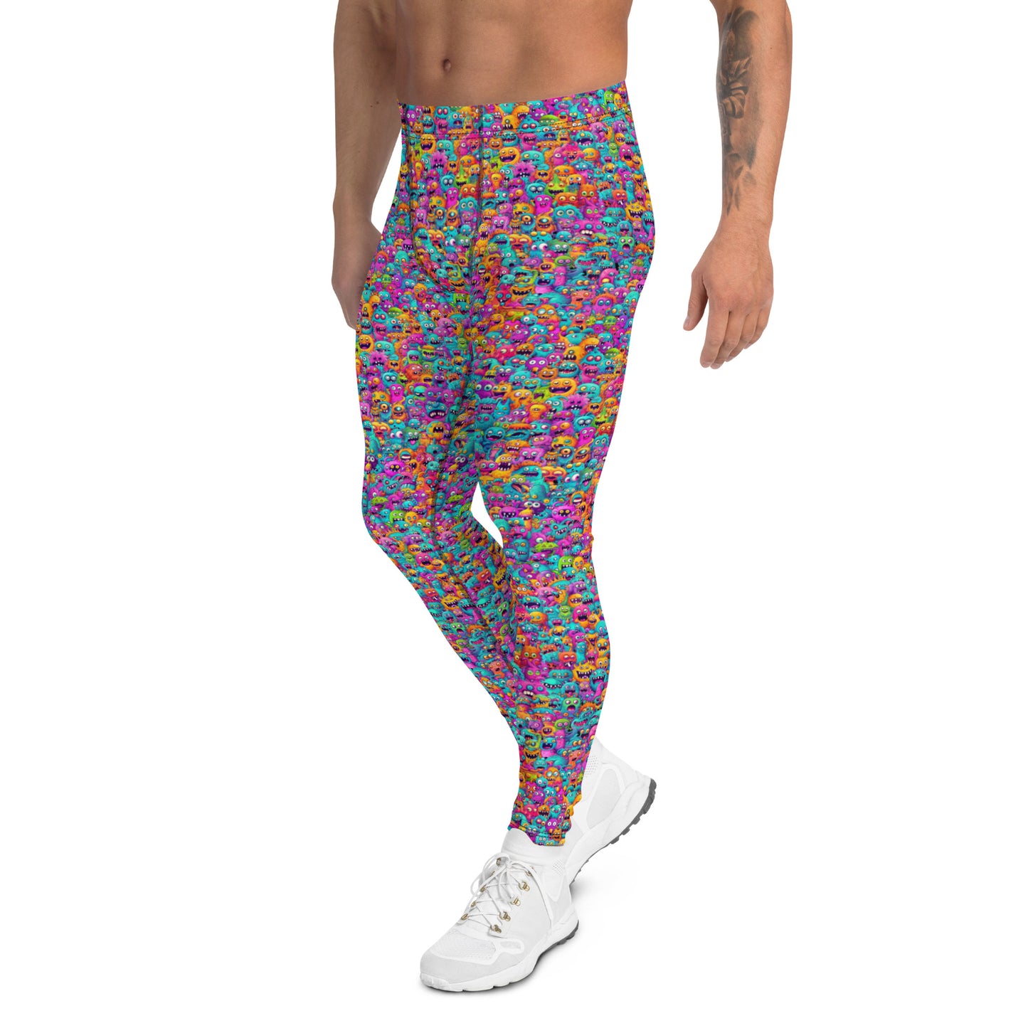 "Monsters" Men's Spats Leggings Yoga Pants