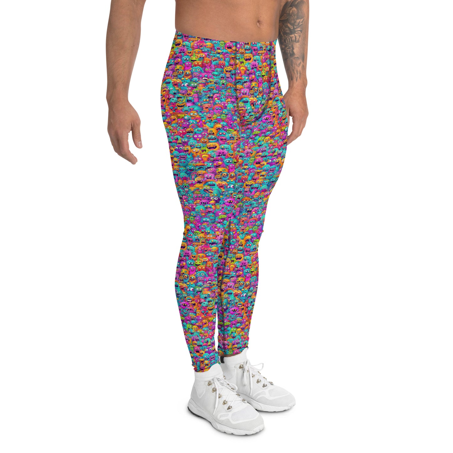 "Monsters" Men's Spats Leggings Yoga Pants