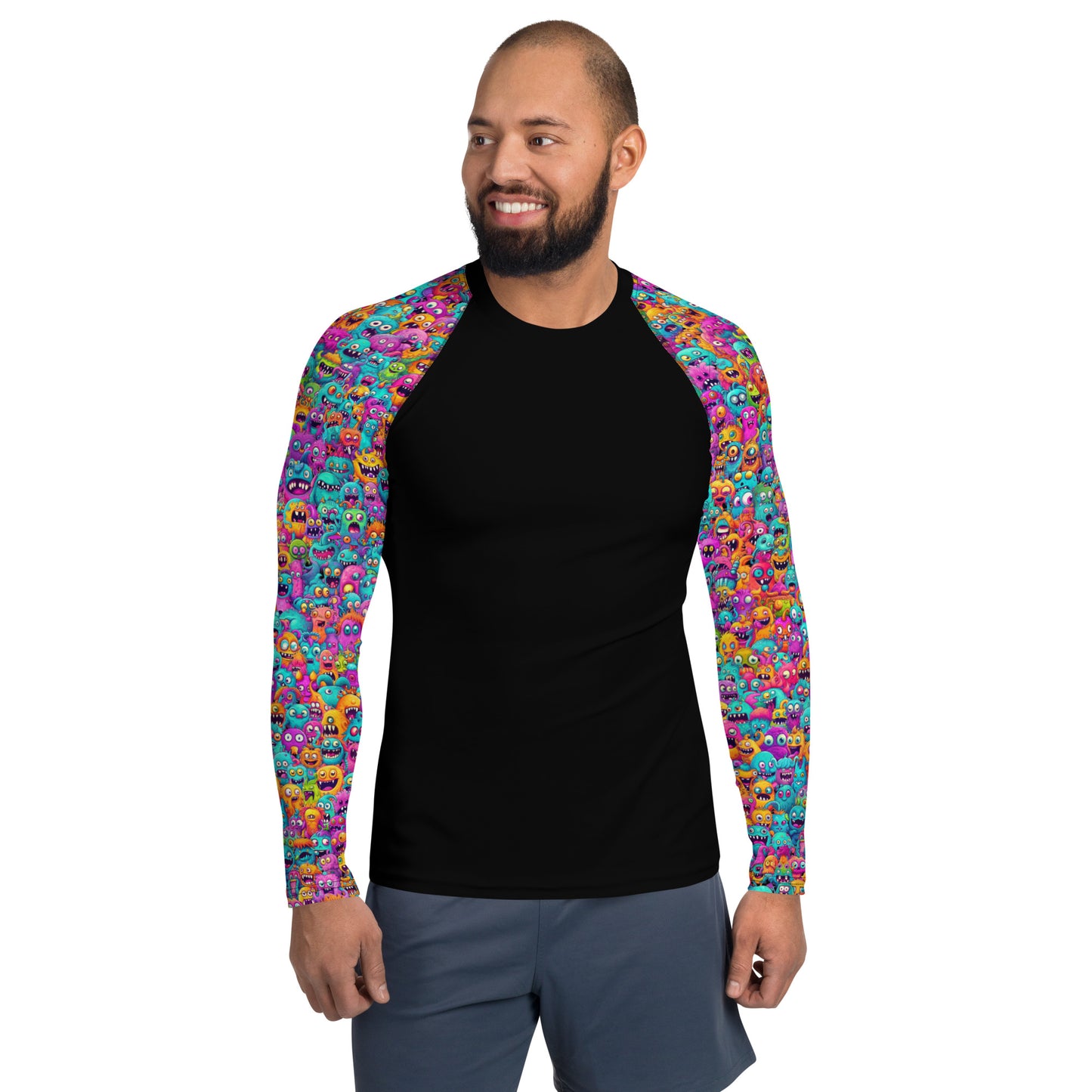 "Monsters" Sleeves Men's Rash Guard