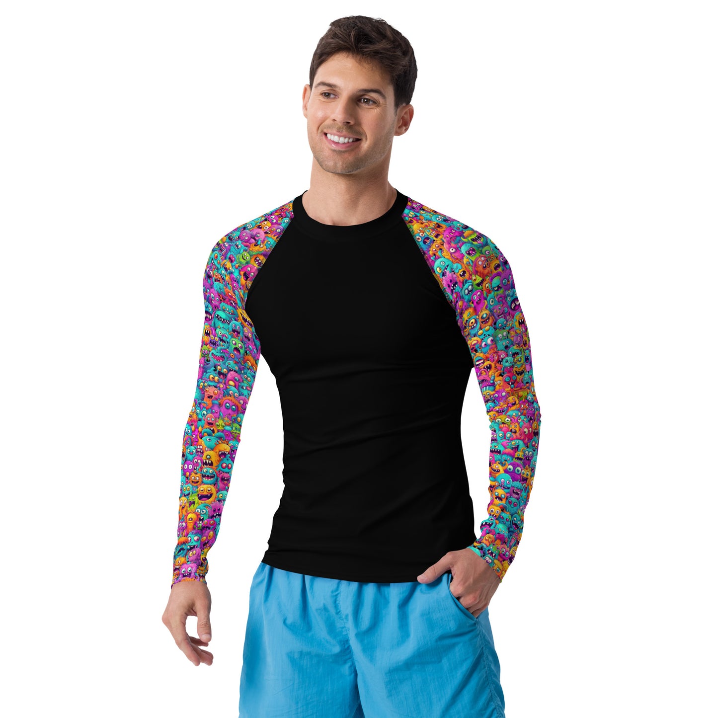 "Monsters" Sleeves Men's Rash Guard