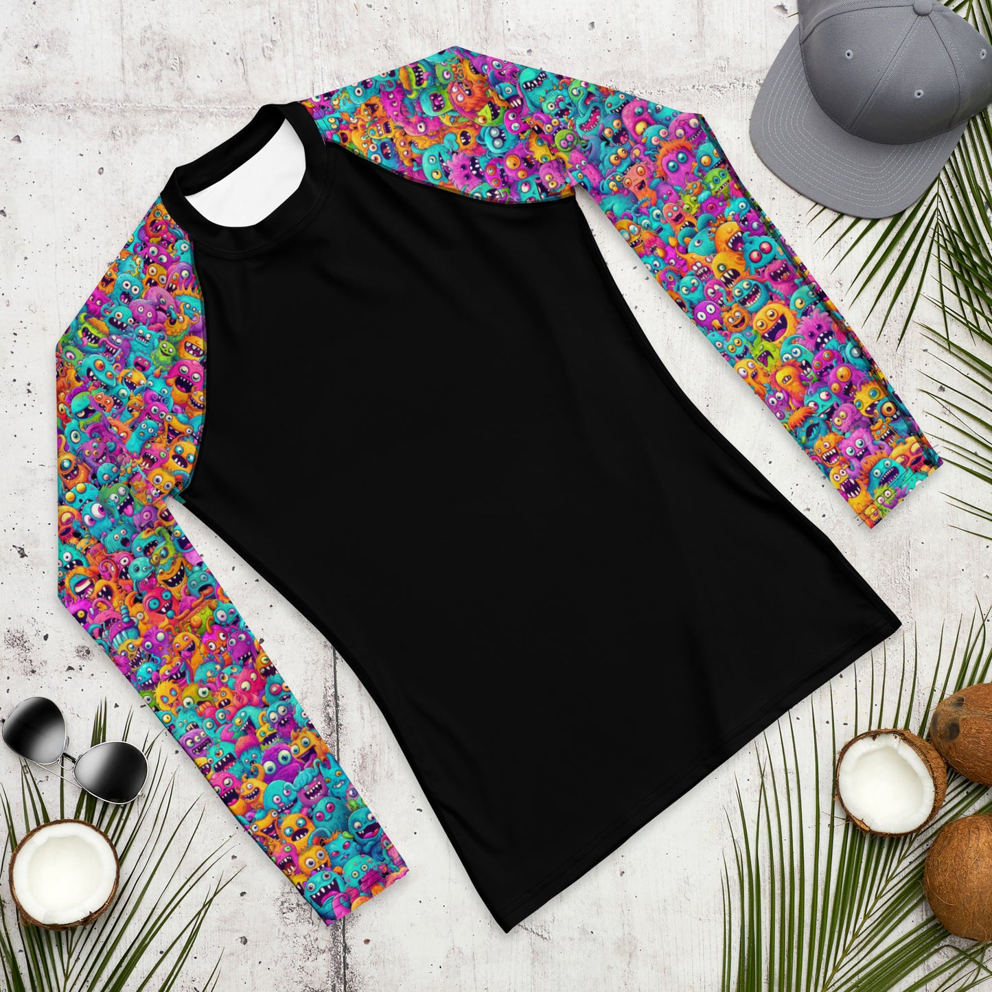 "Monsters" Sleeves Men's Rash Guard