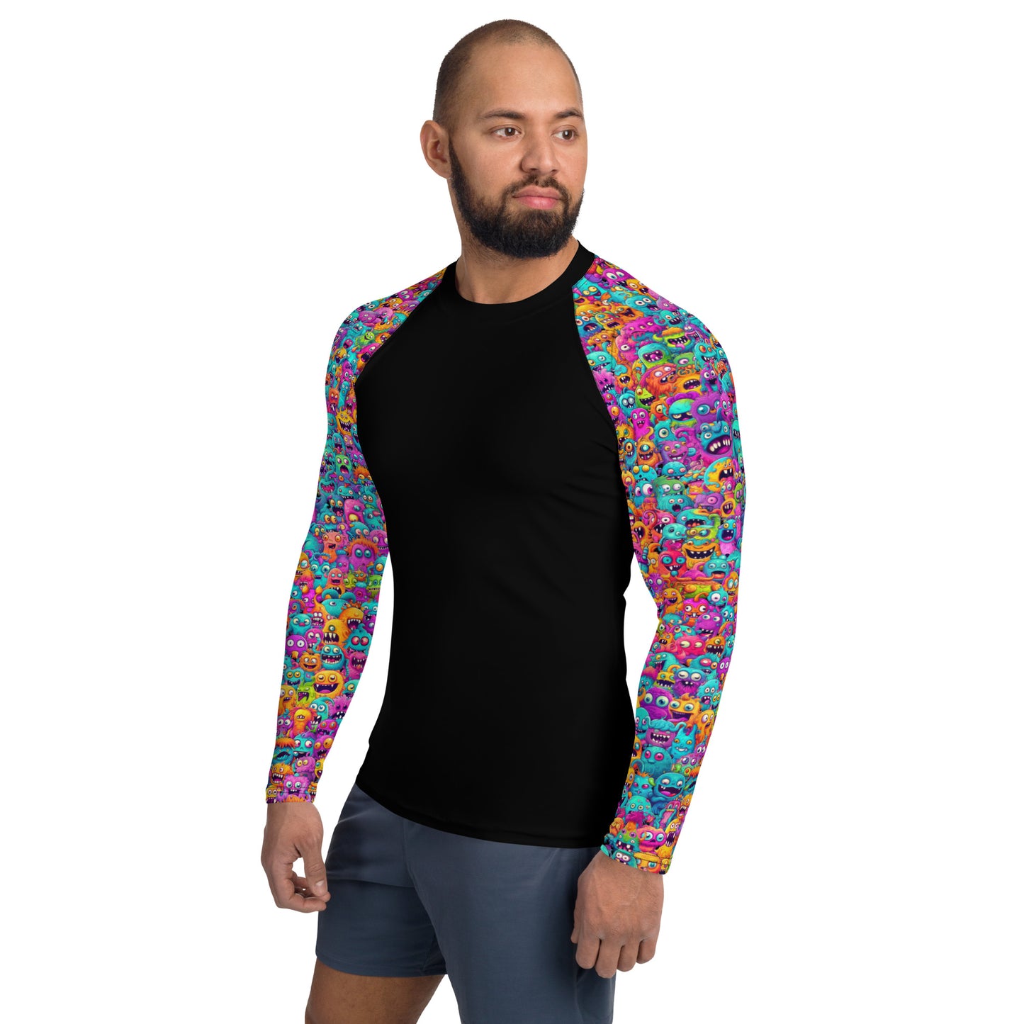 "Monsters" Sleeves Men's Rash Guard