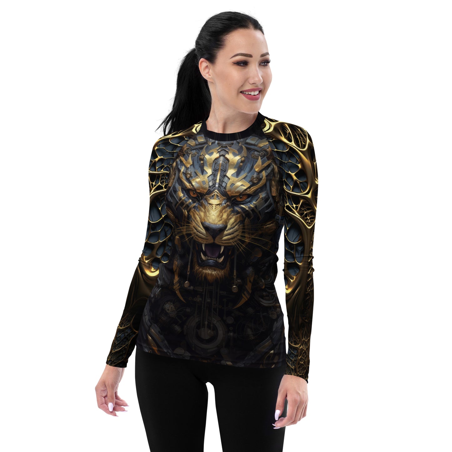 "Metal Tiger" Women's Rash Guard