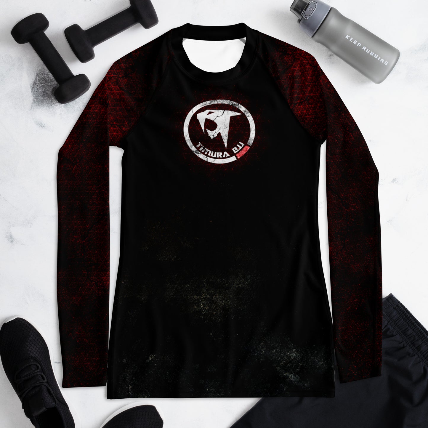 "Timura BJJ Triangles" Women's Rash Guard