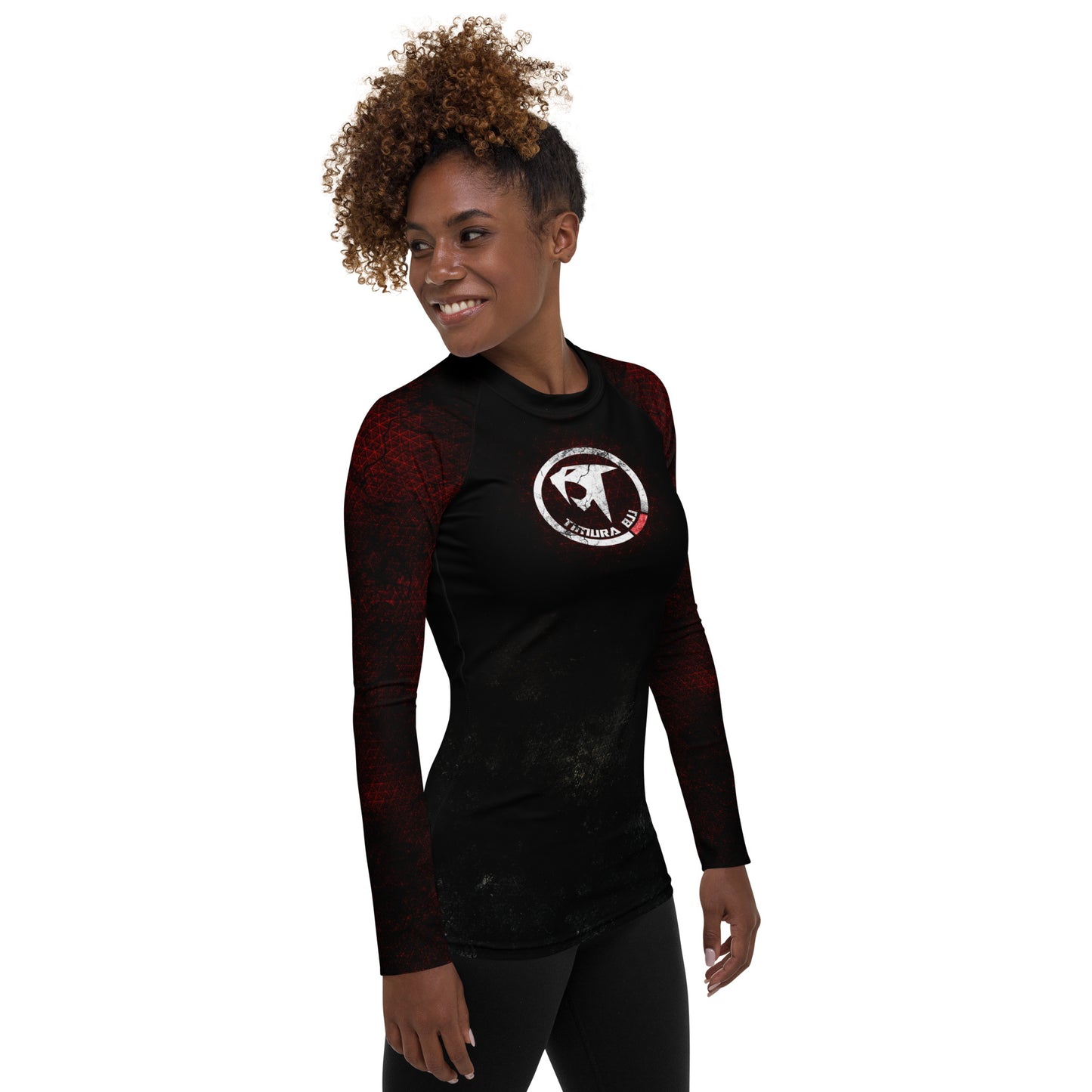 "Timura BJJ Triangles" Women's Rash Guard
