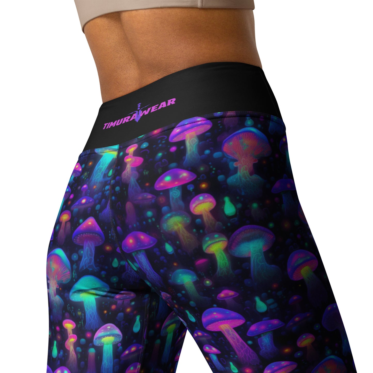 "Glowing Mushrooms" Women's Spats Leggings Yoga Pants