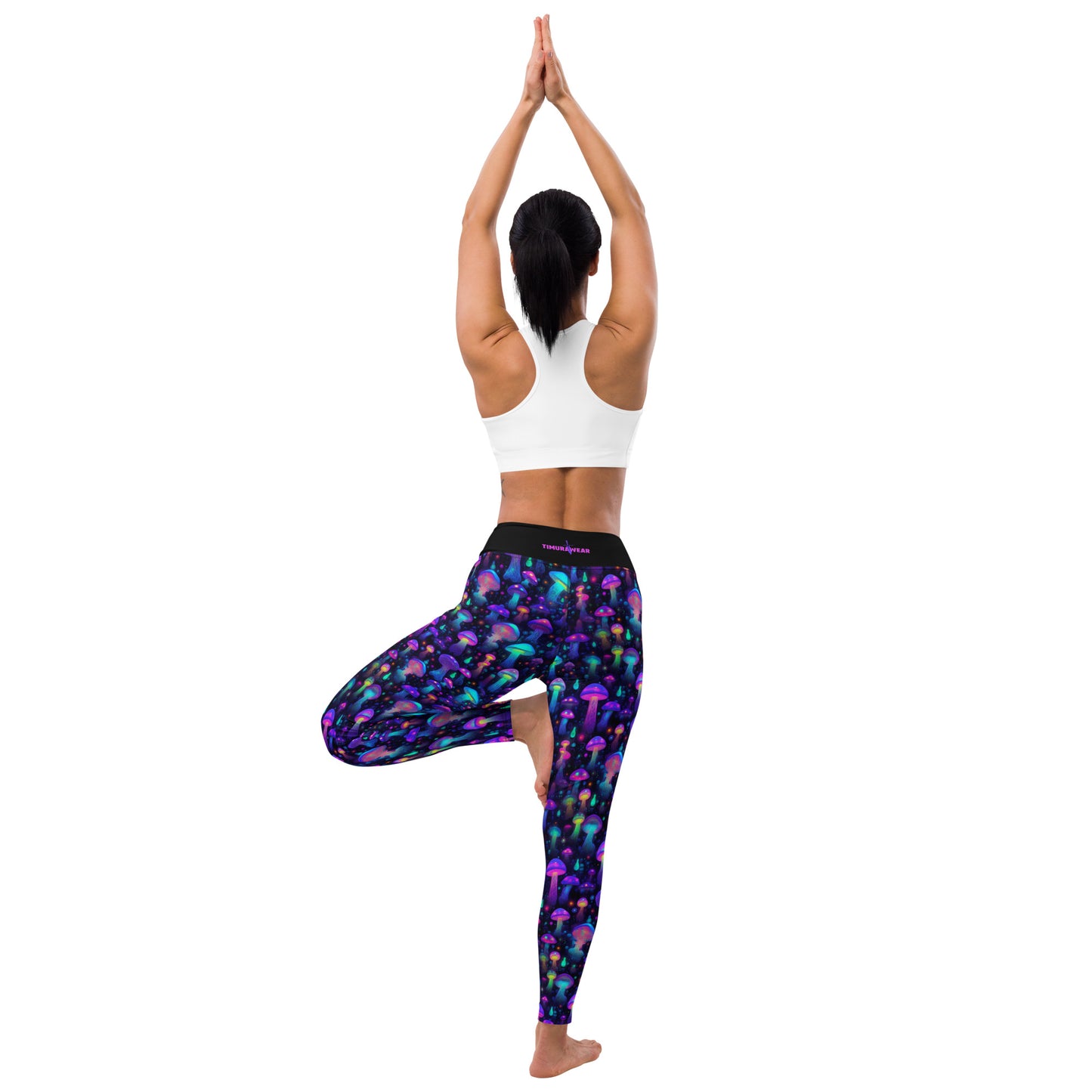 "Glowing Mushrooms" Women's Spats Leggings Yoga Pants