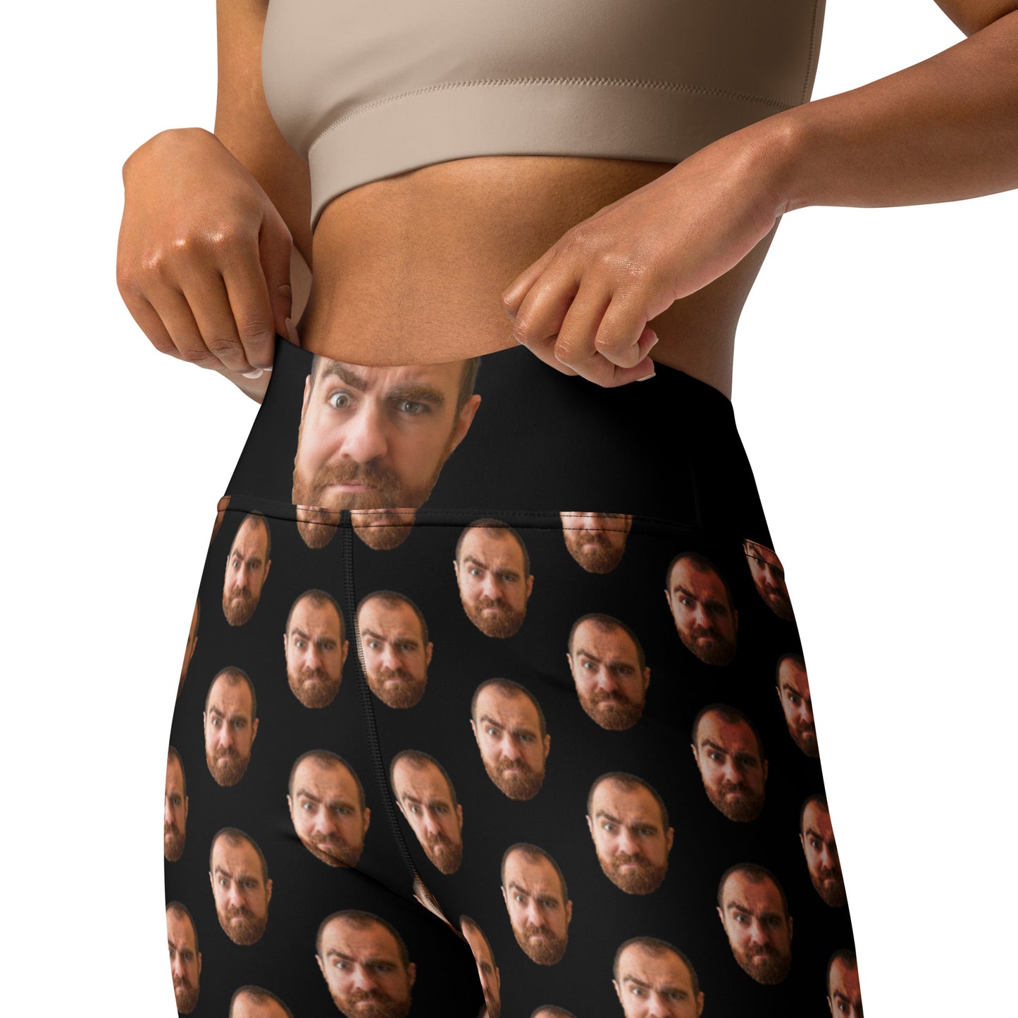 "Custom Face Abomination" Women's Spats Leggings Yoga Pants