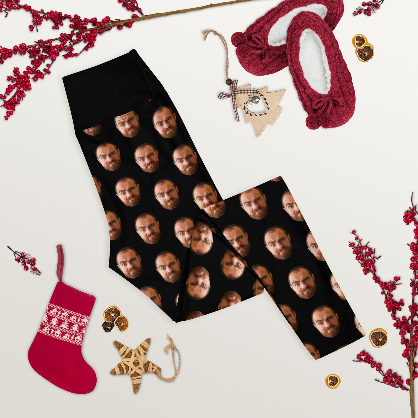 "Custom Face Abomination" Women's Spats Leggings Yoga Pants