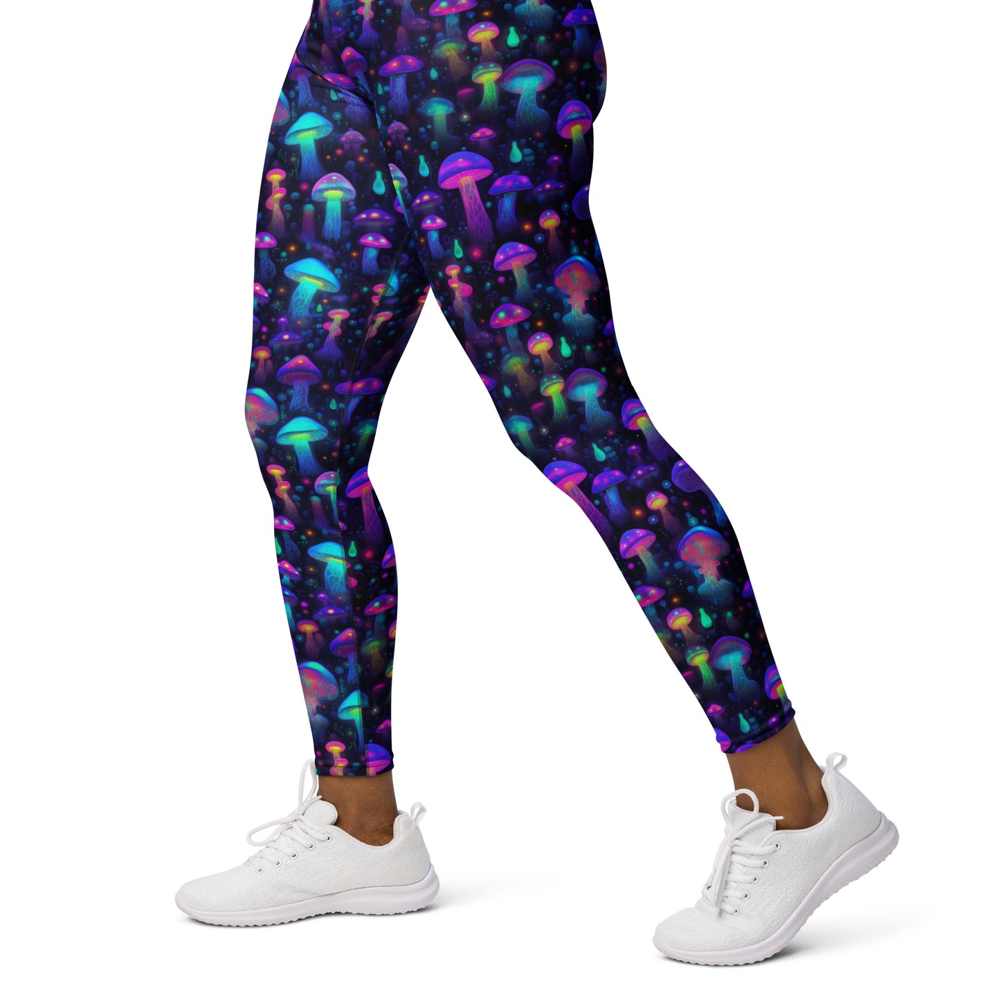 "Glowing Mushrooms" Women's Spats Leggings Yoga Pants