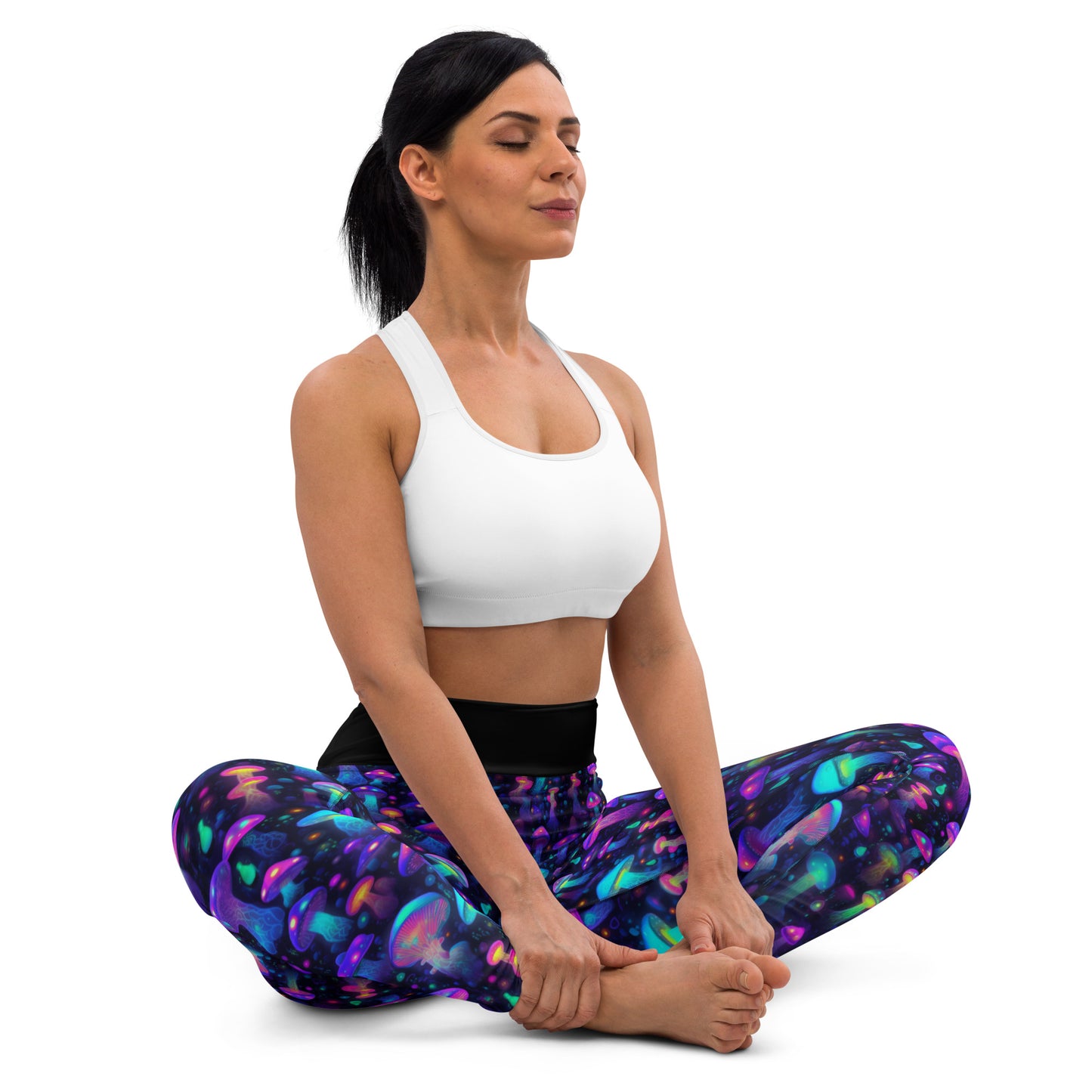 "Glowing Mushrooms" Women's Spats Leggings Yoga Pants