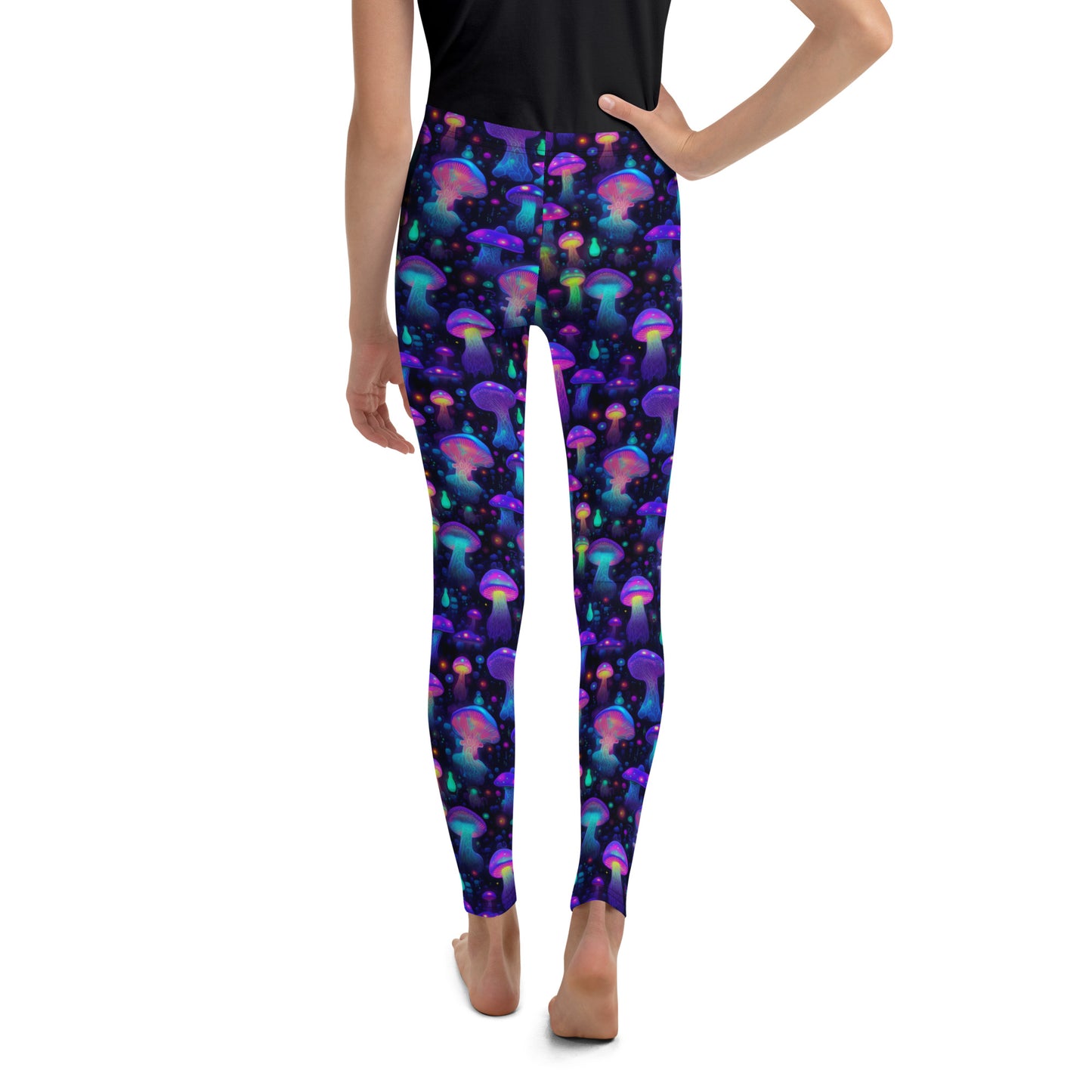 "Glowing Mushrooms" Youth Spats Leggings Yoga Pants