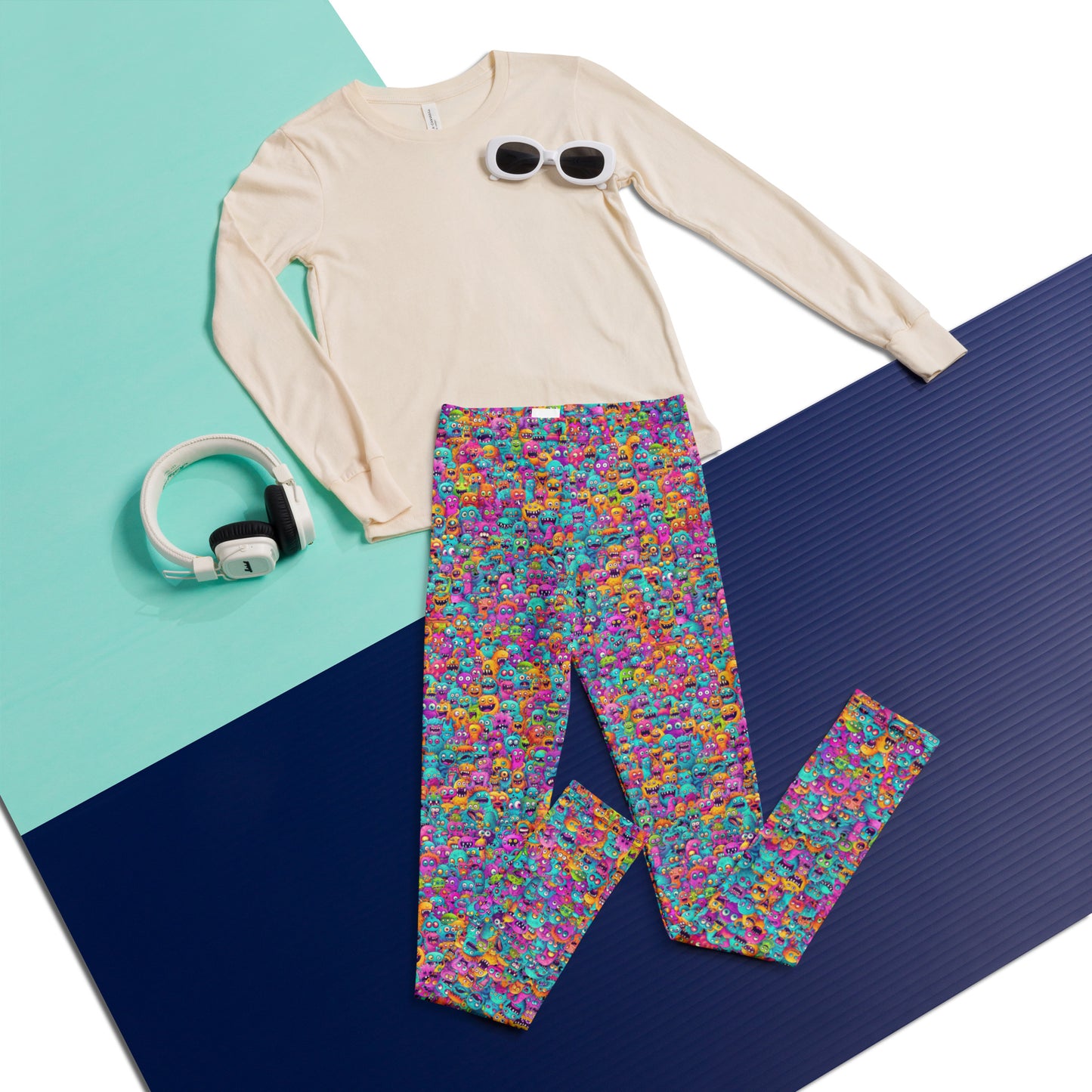 "Monsters" Youth Spats Leggings Yoga Pants