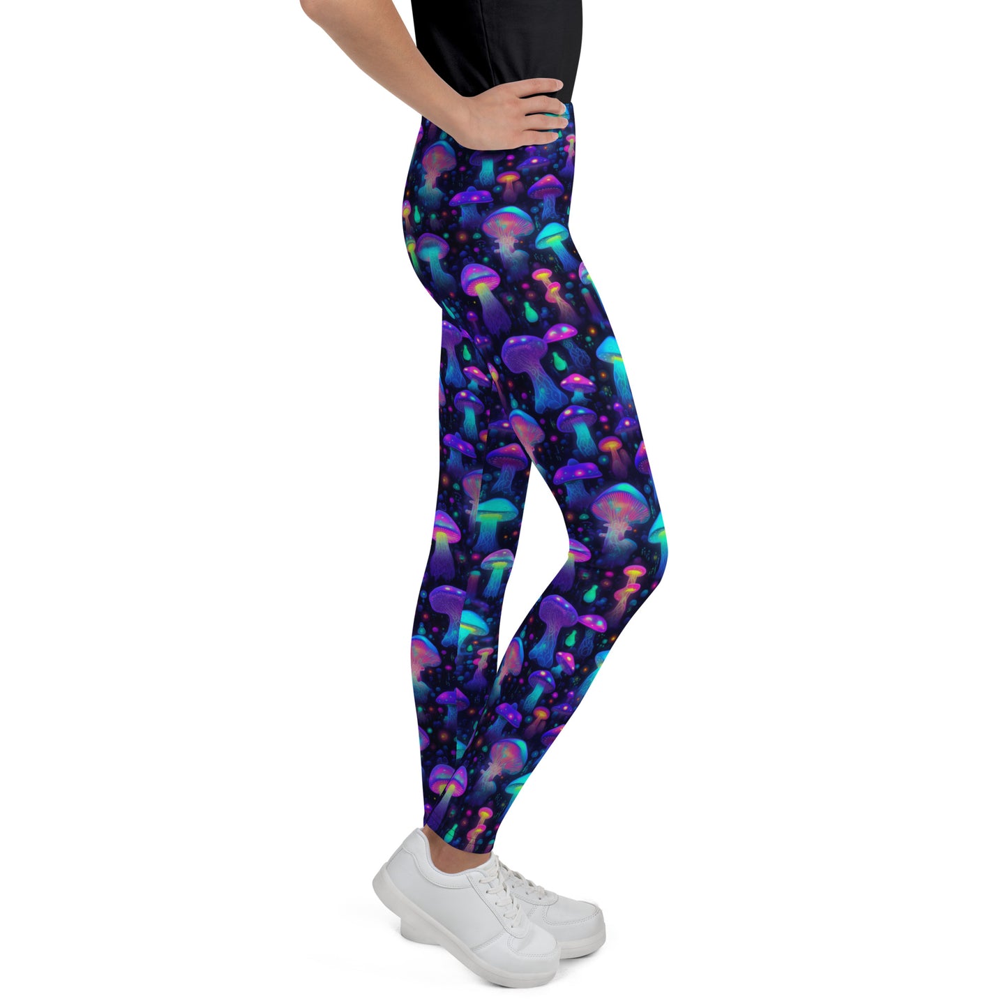 "Glowing Mushrooms" Youth Spats Leggings Yoga Pants