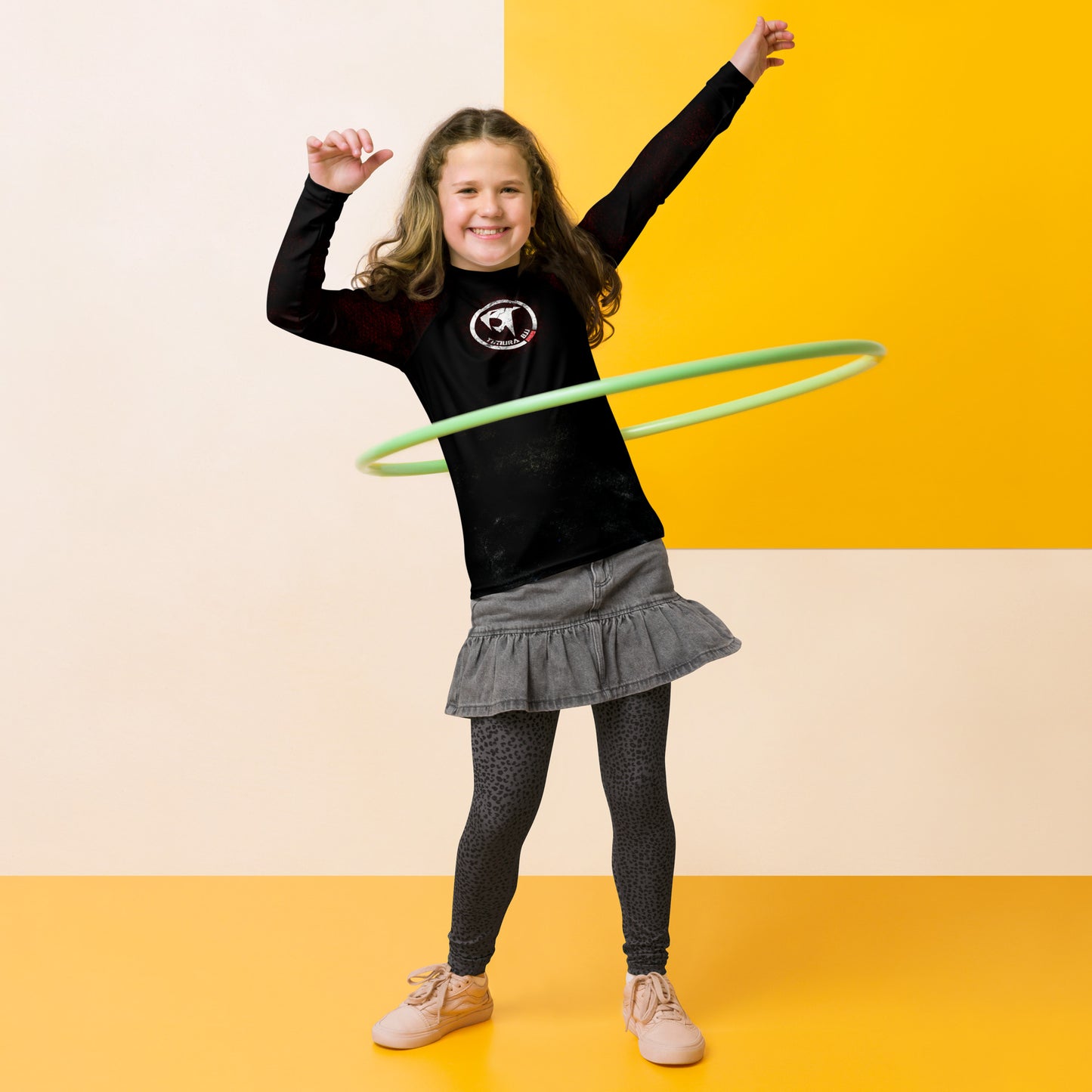 "Timura BJJ Triangles" Youth Rash Guard