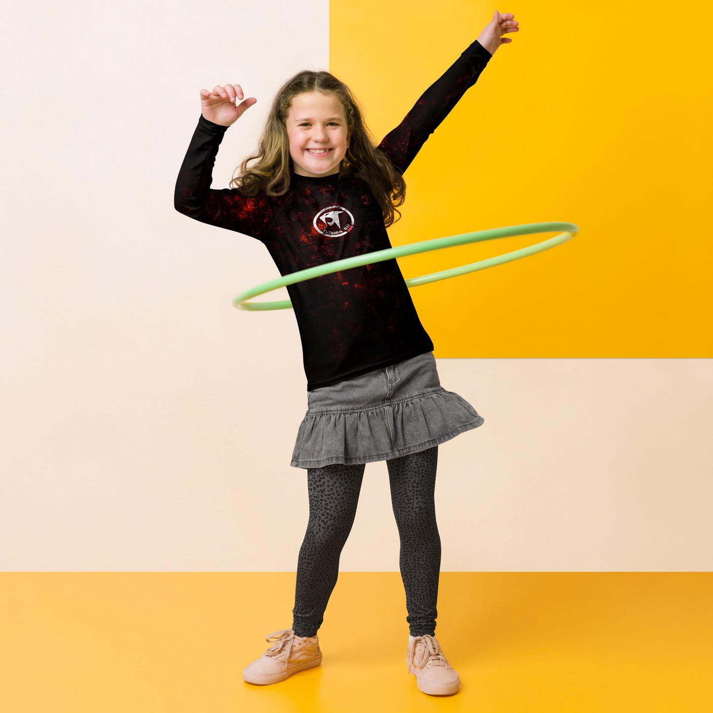 "Timura BJJ Runes" Youth Rash Guard