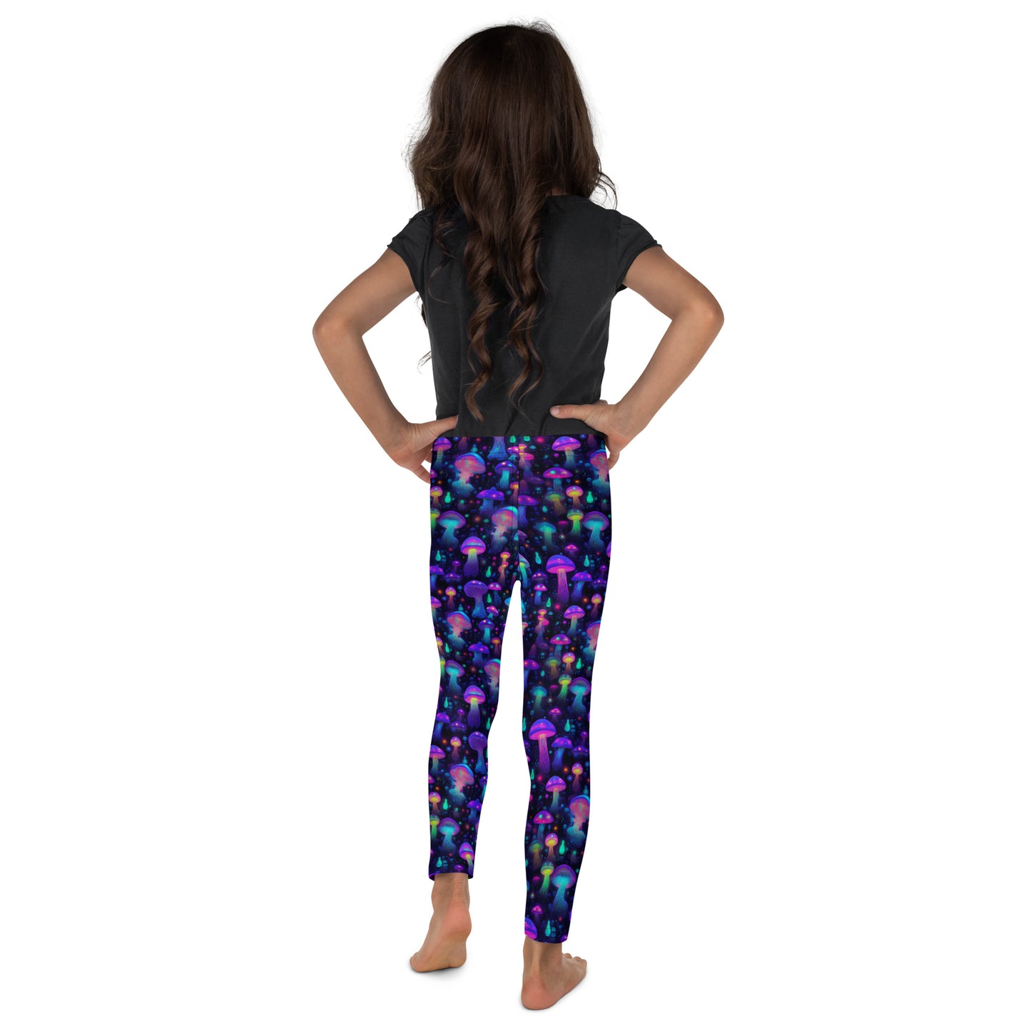 "Glowing Mushrooms" Kid's Spats Leggings Yoga Pants