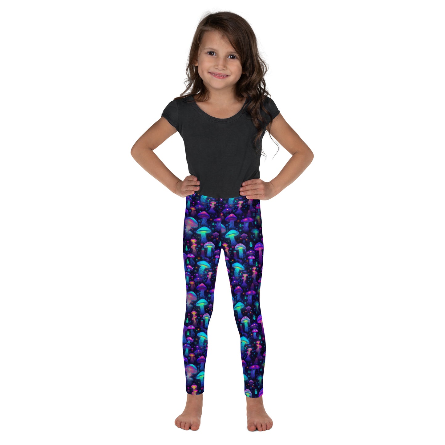 "Glowing Mushrooms" Kid's Spats Leggings Yoga Pants