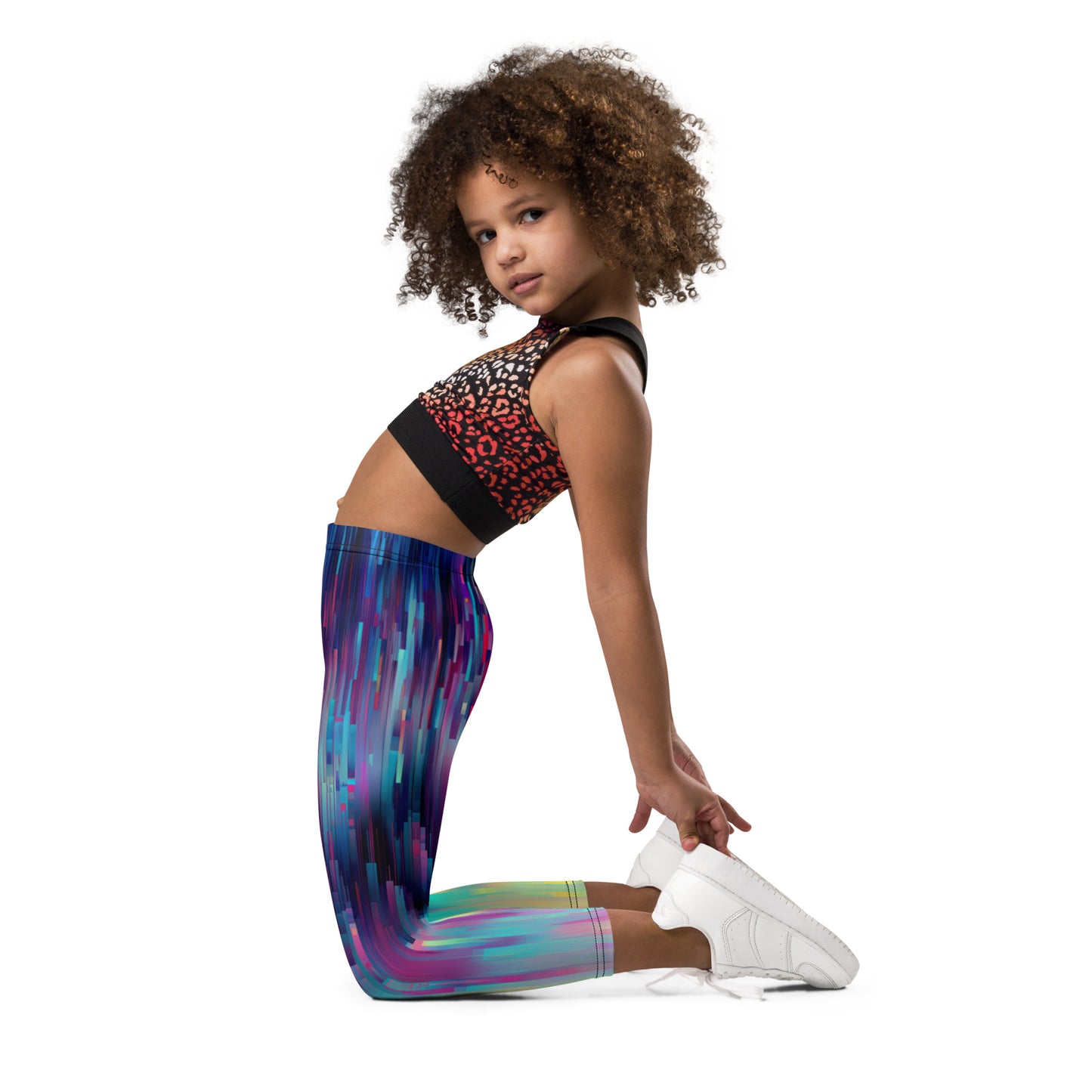 "Pixelate" Kid's Spats Leggings Yoga Pants