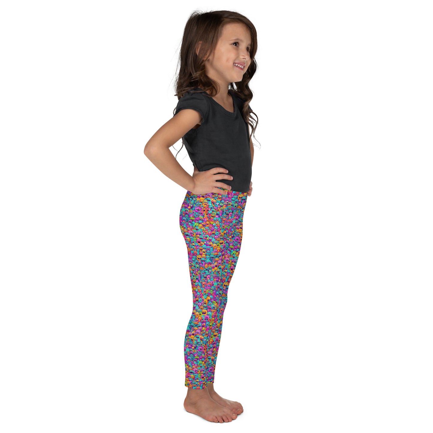 "Monsters" Kid's Spats Leggings Yoga Pants