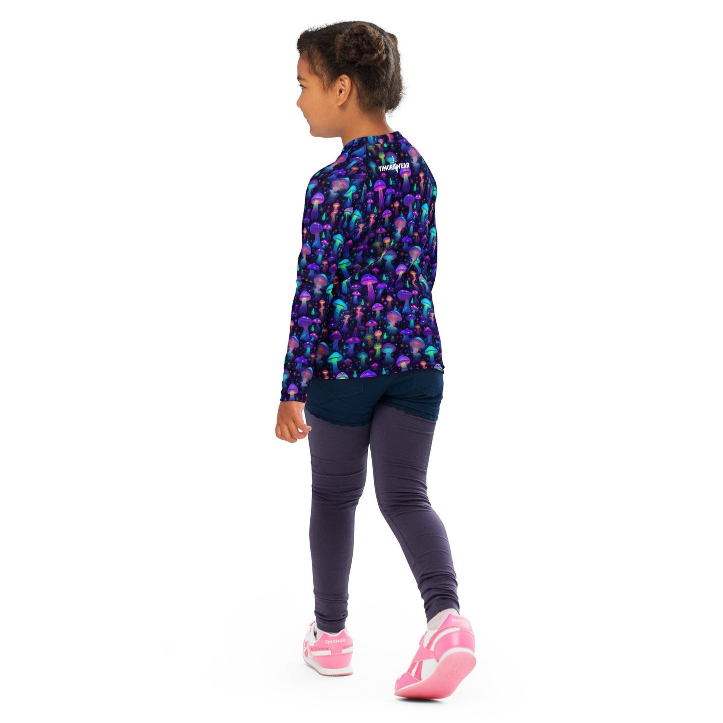 "Glowing Mushrooms" Kids Rash Guard