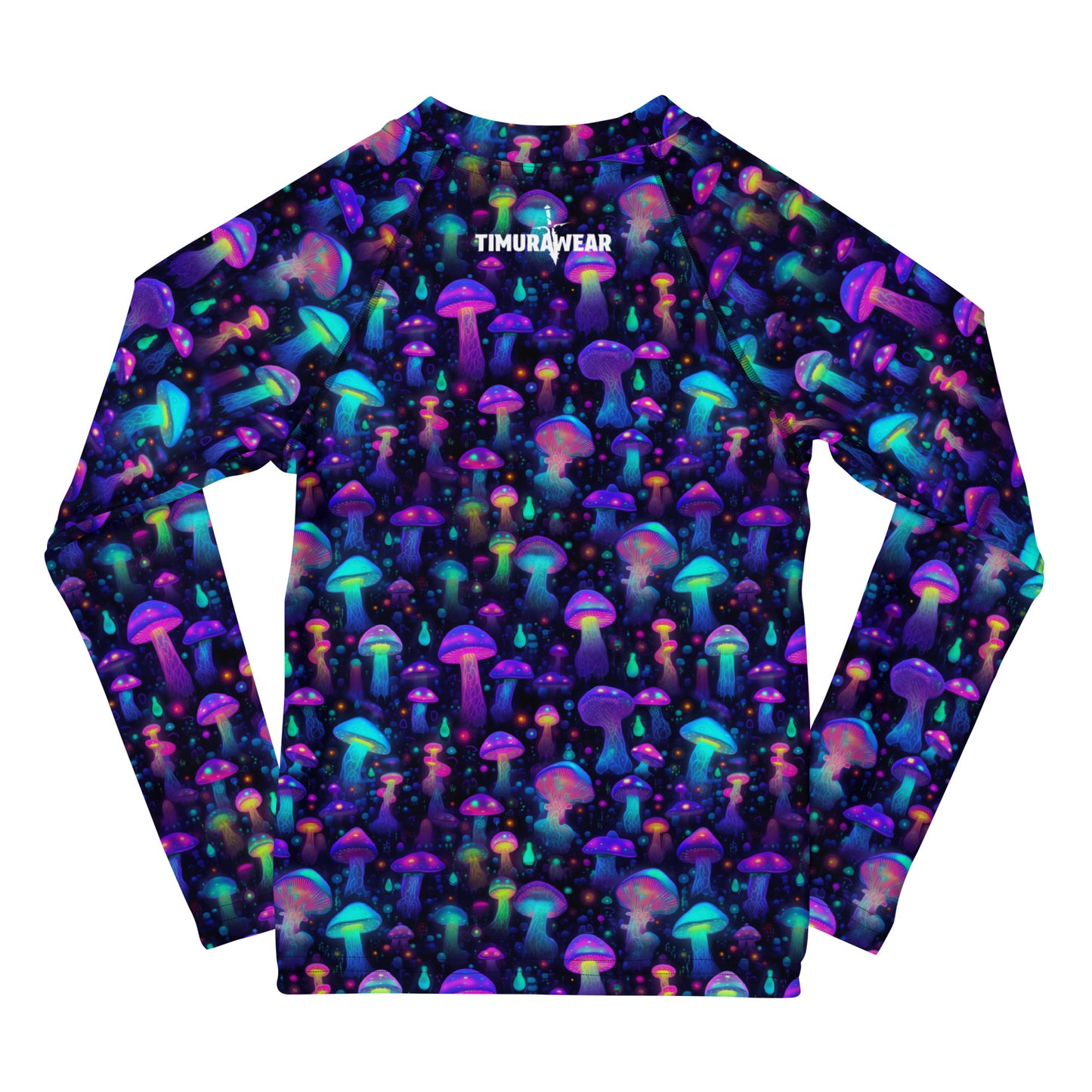 "Glowing Mushrooms" Kids Rash Guard