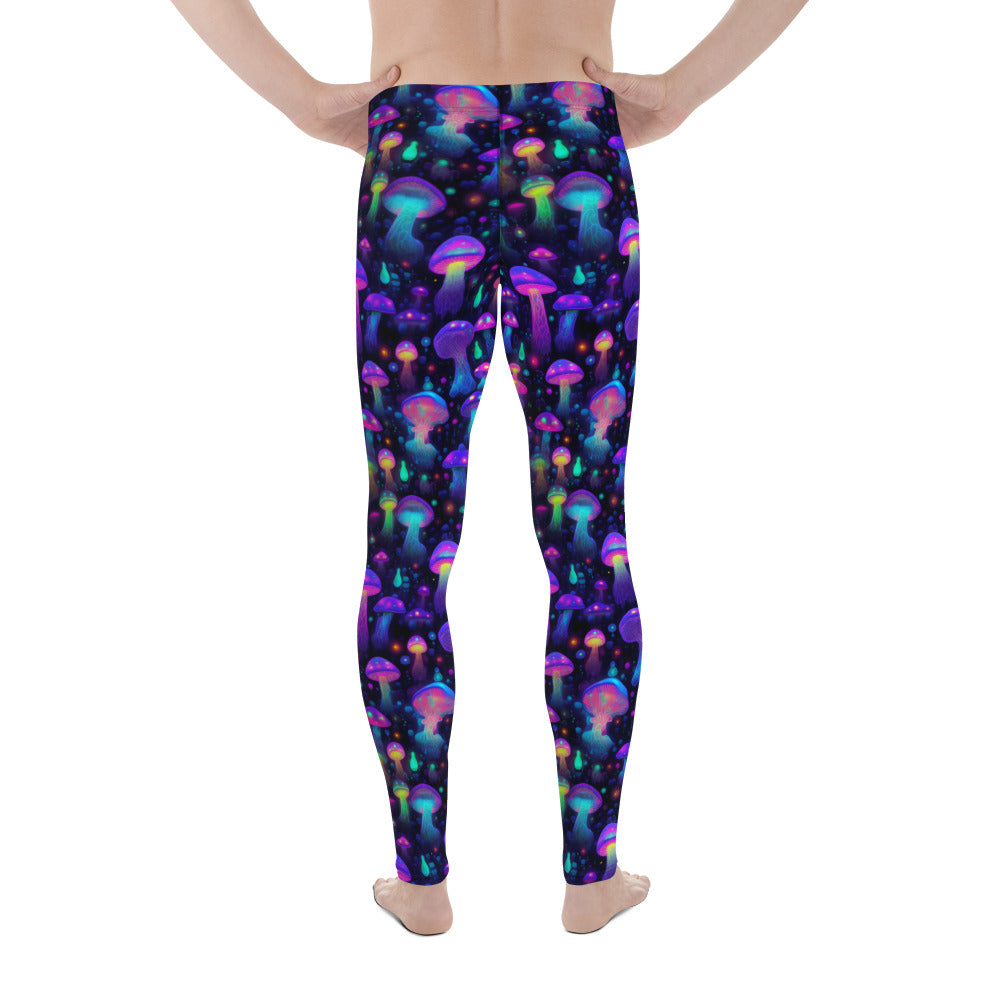 "Glowing Mushrooms" Men's Spats Leggings Yoga Pants