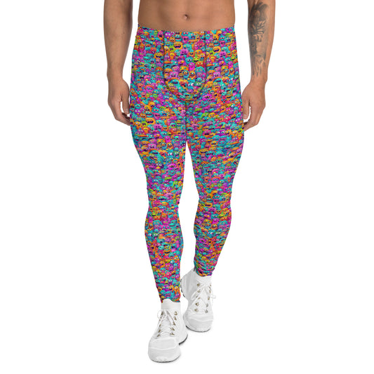 "Monsters" Men's Spats Leggings Yoga Pants