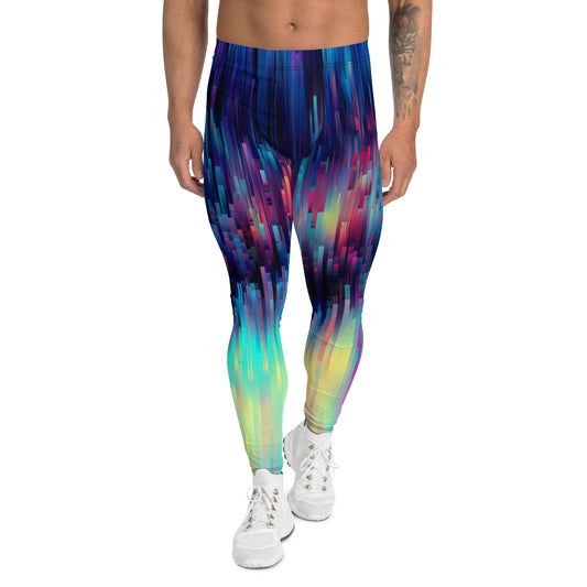 "Pixelate" Men's Spats Leggings Yoga Pants