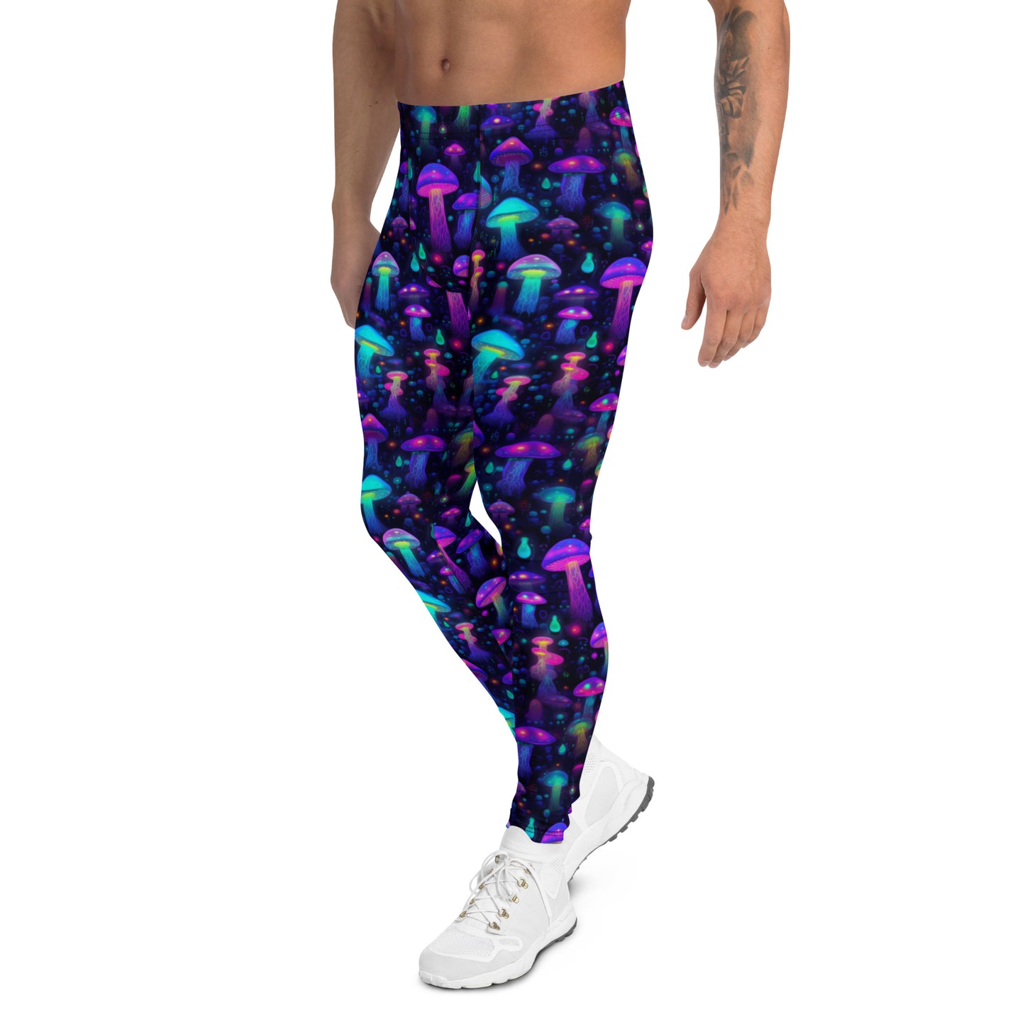 "Glowing Mushrooms" Men's Spats Leggings Yoga Pants