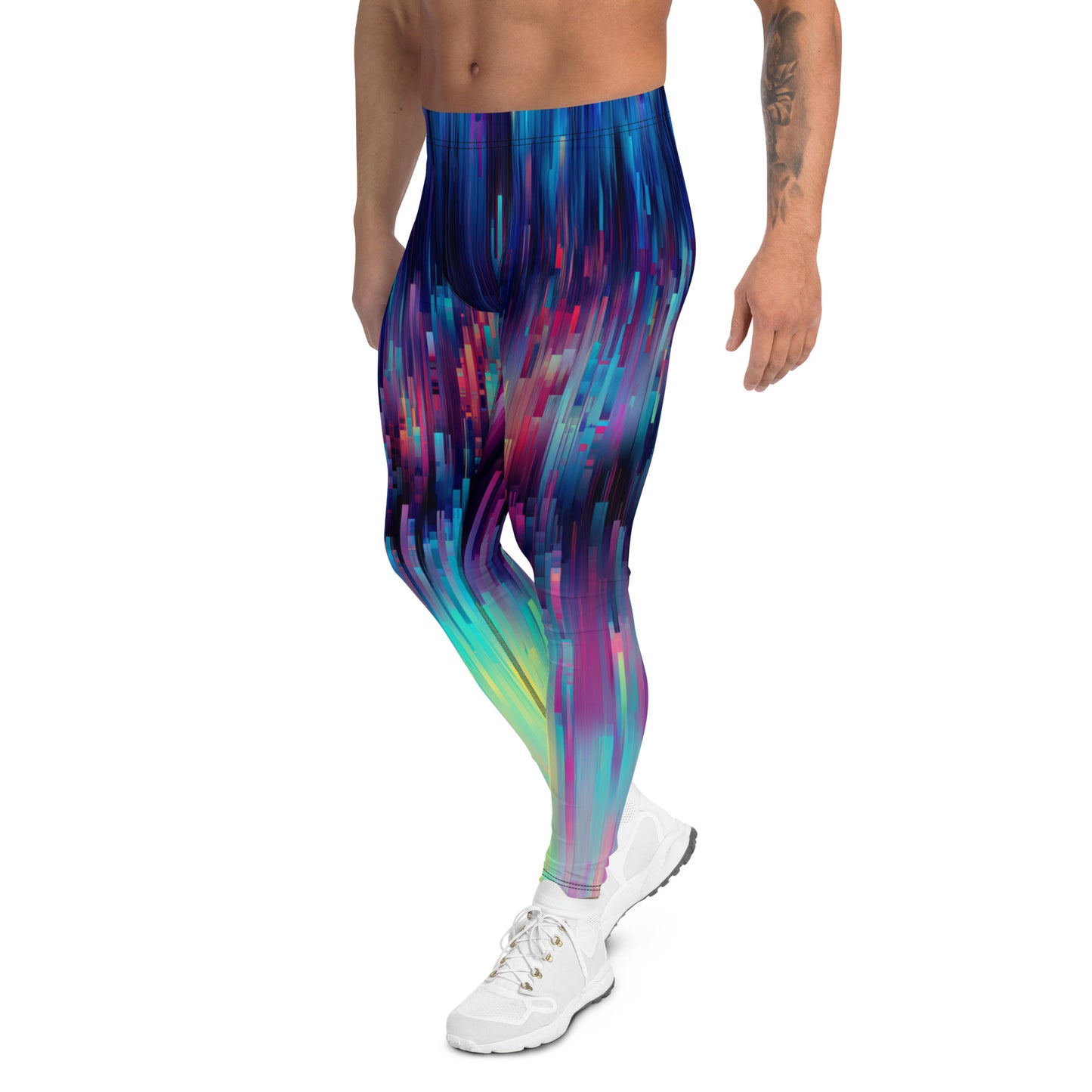 "Pixelate" Men's Spats Leggings Yoga Pants