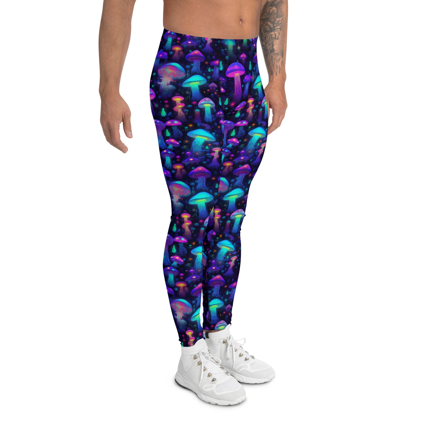 "Glowing Mushrooms" Men's Spats Leggings Yoga Pants