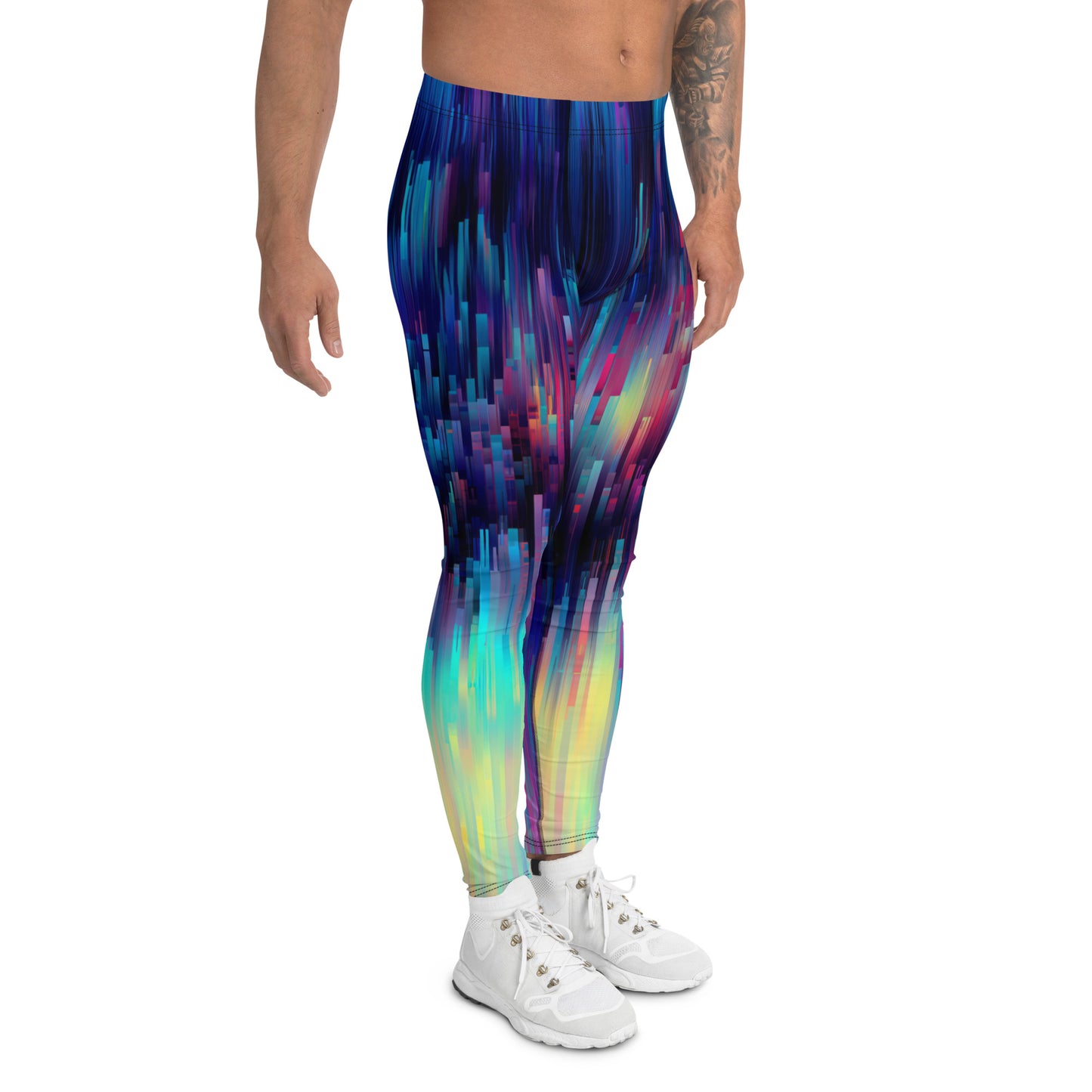 "Pixelate" Men's Spats Leggings Yoga Pants