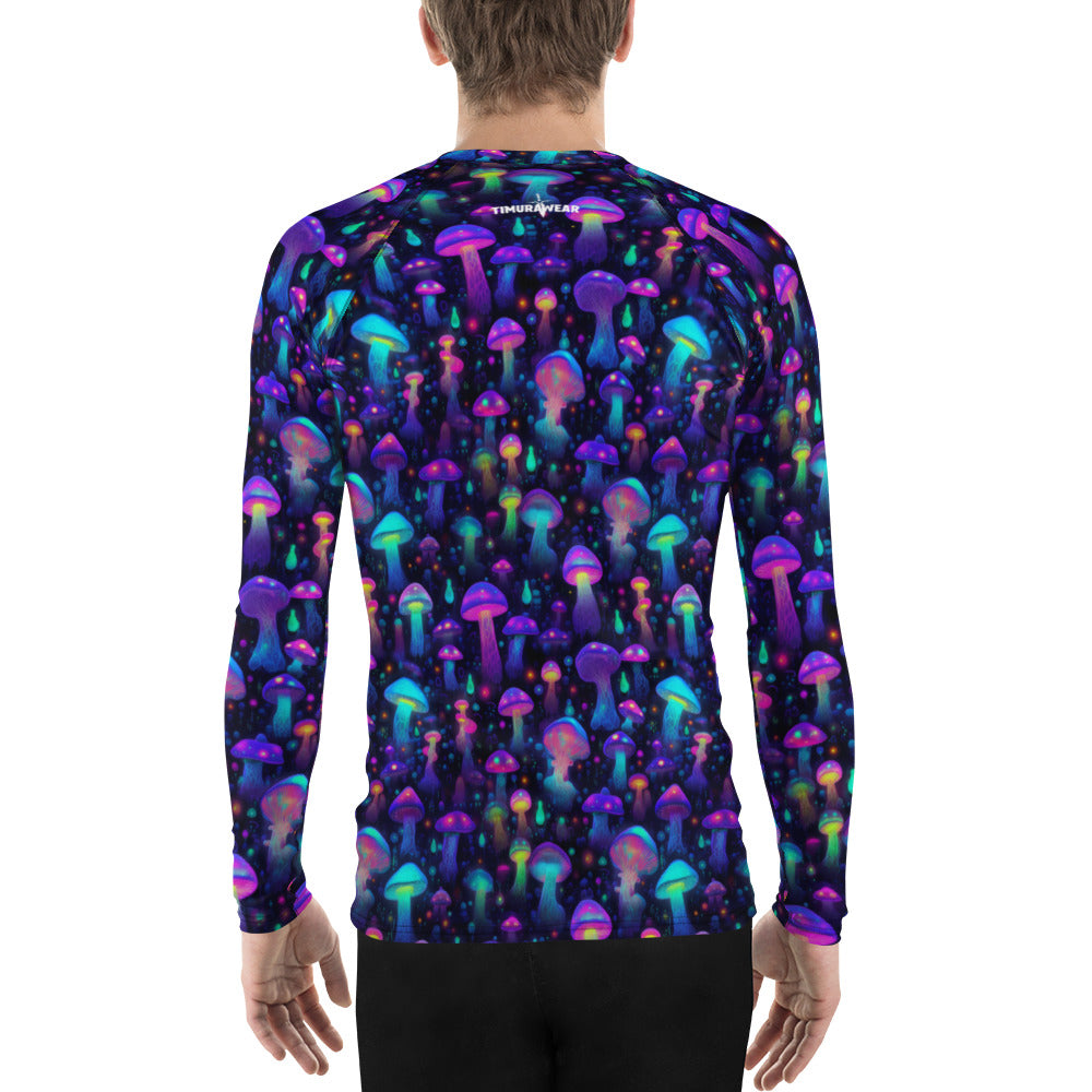 "Glowing Mushrooms" Men's Rash Guard