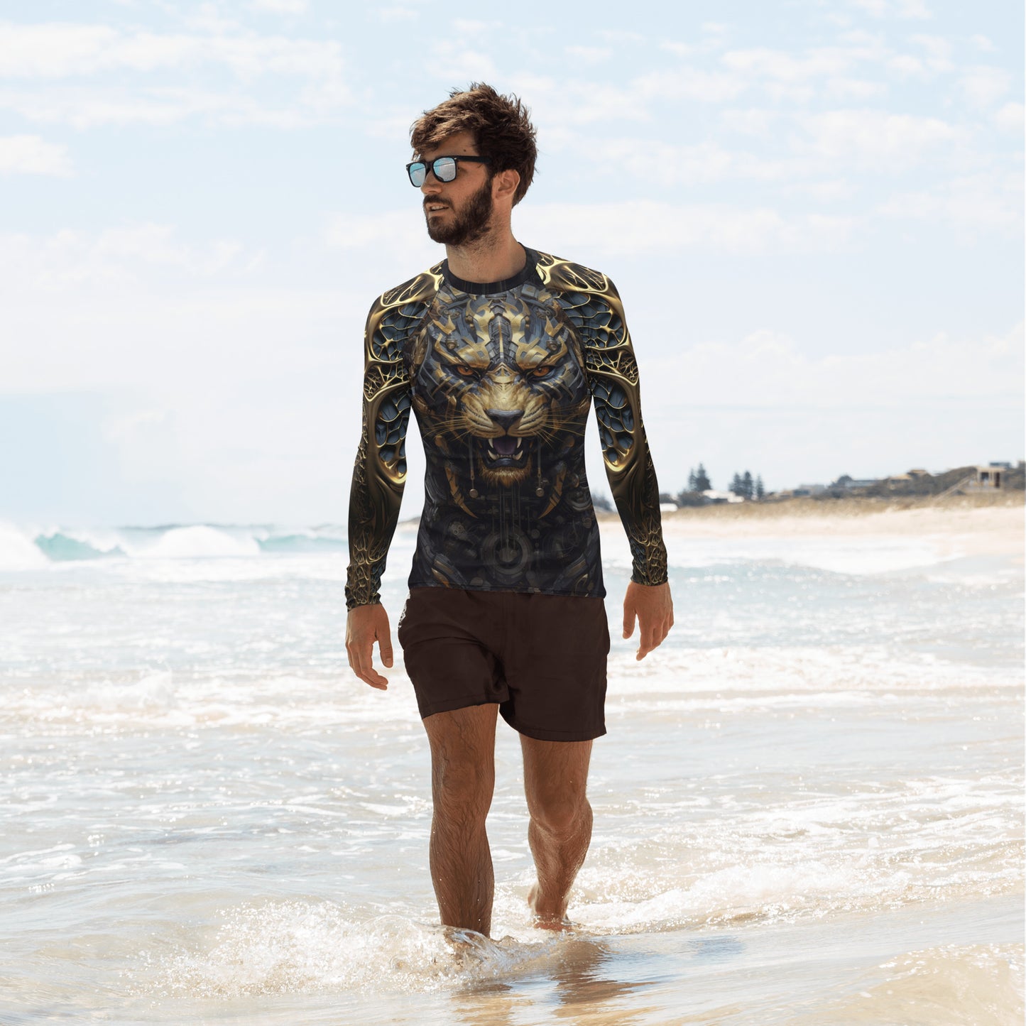 "Metal Tiger" Men's Rash Guard