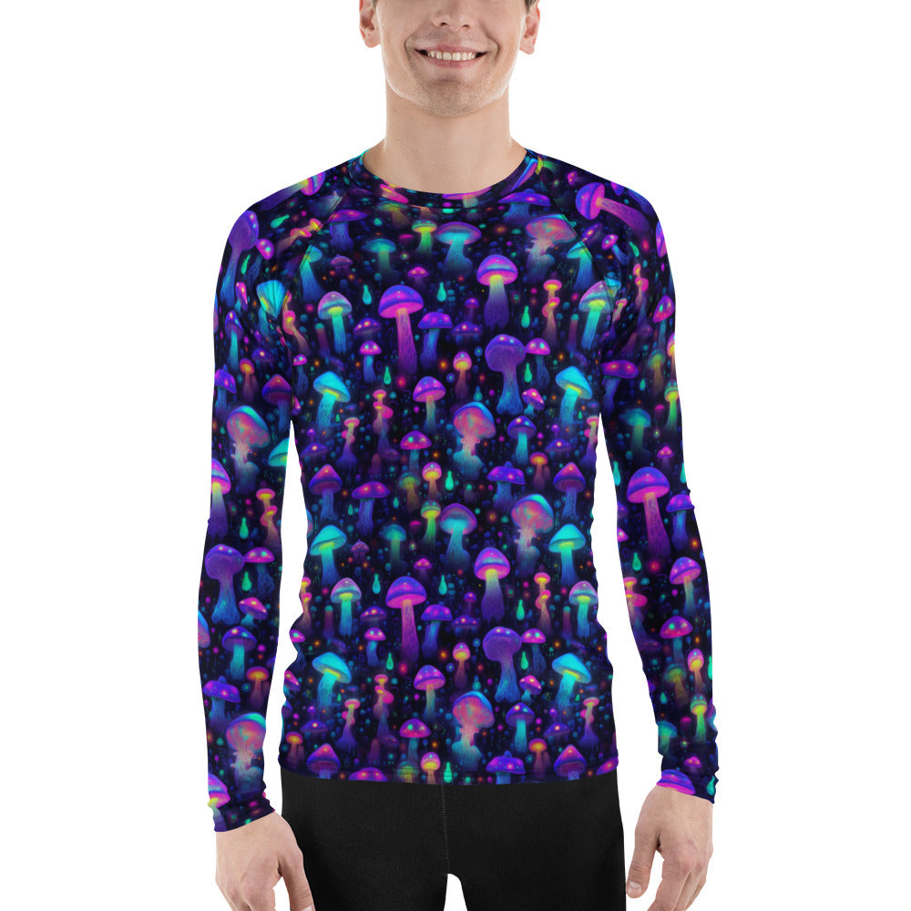 "Glowing Mushrooms" Men's Rash Guard