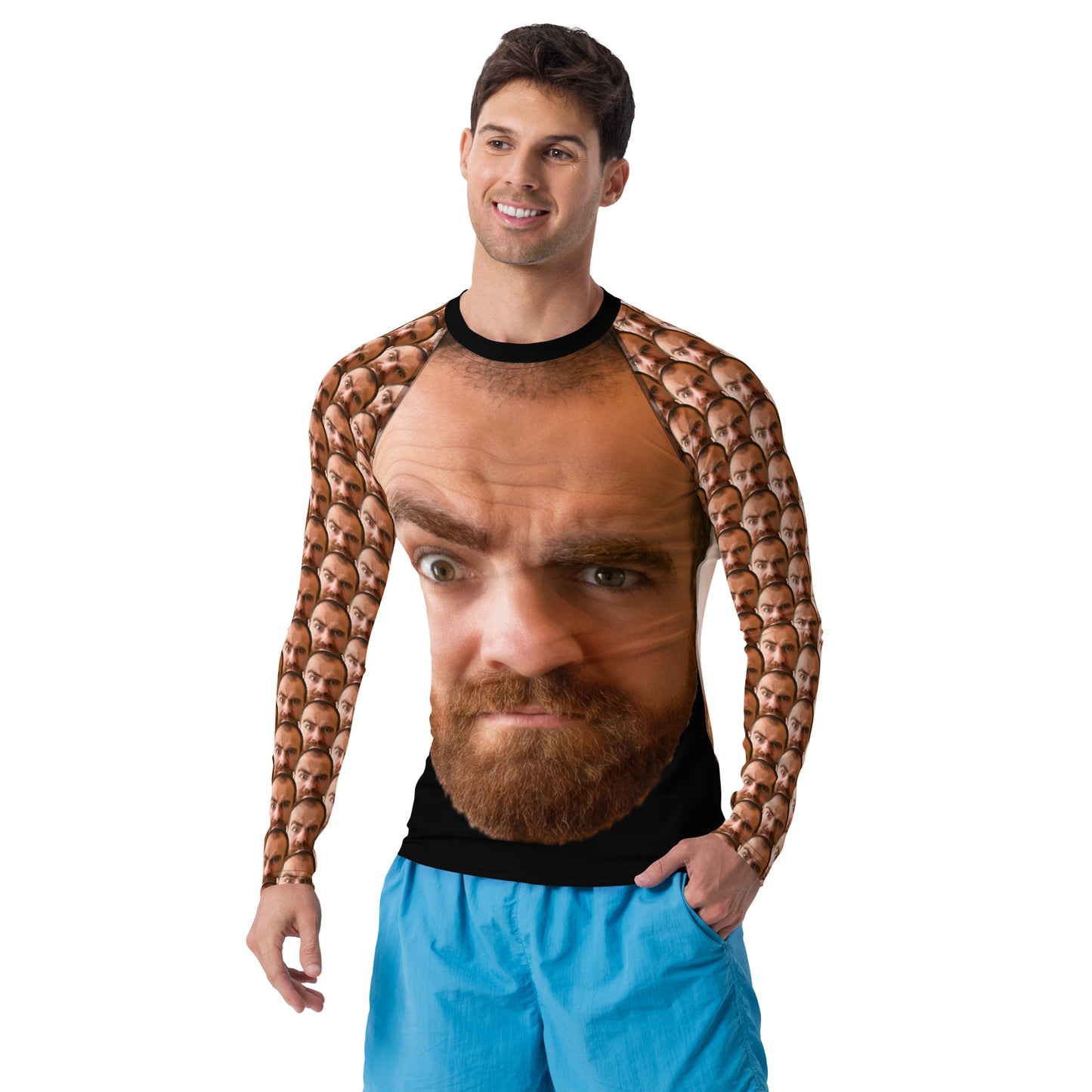 "Custom Face Abomination" Men's Rash Guard