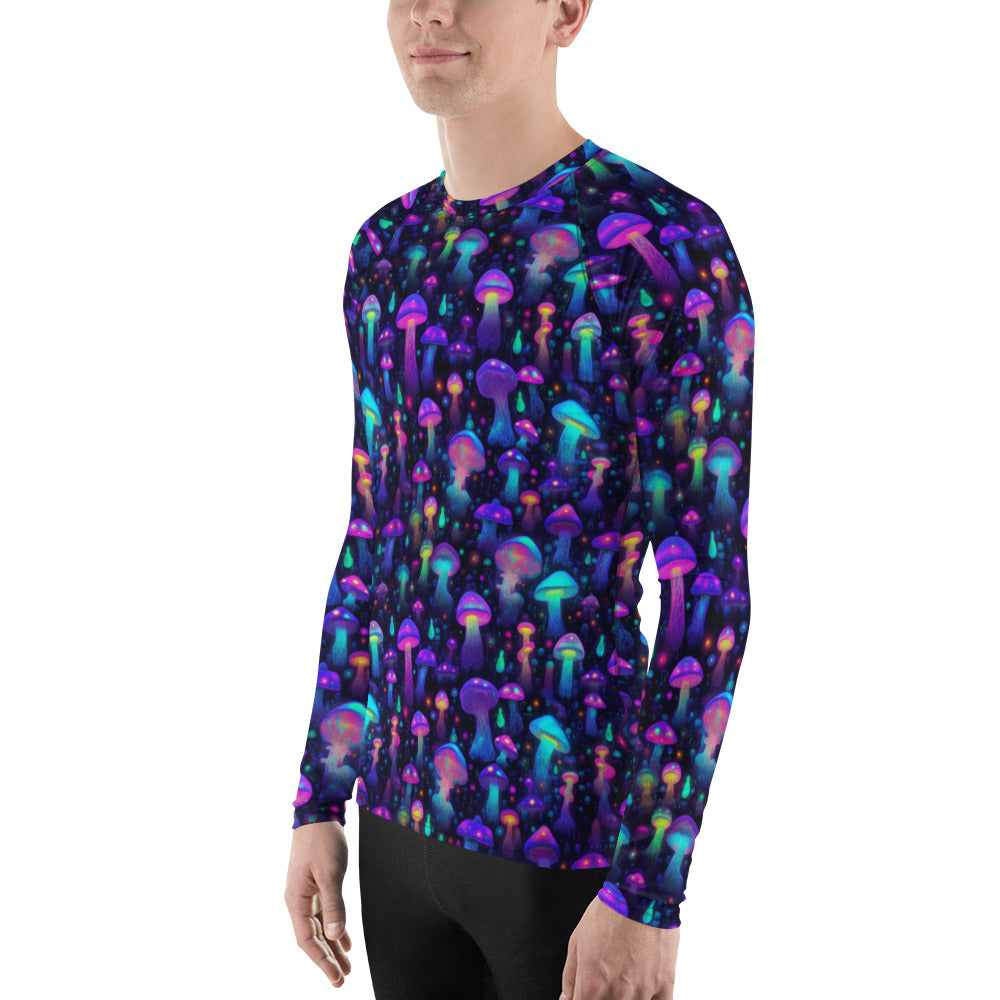 "Glowing Mushrooms" Men's Rash Guard