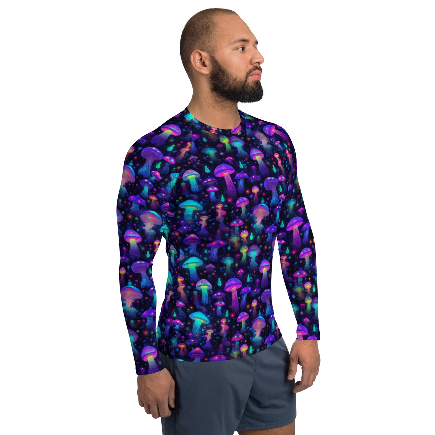 "Glowing Mushrooms" Men's Rash Guard