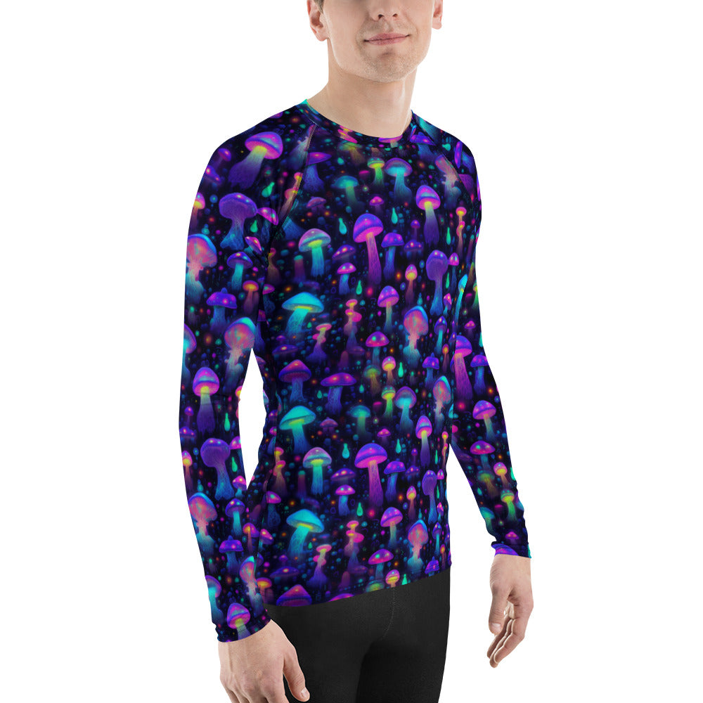 "Glowing Mushrooms" Men's Rash Guard