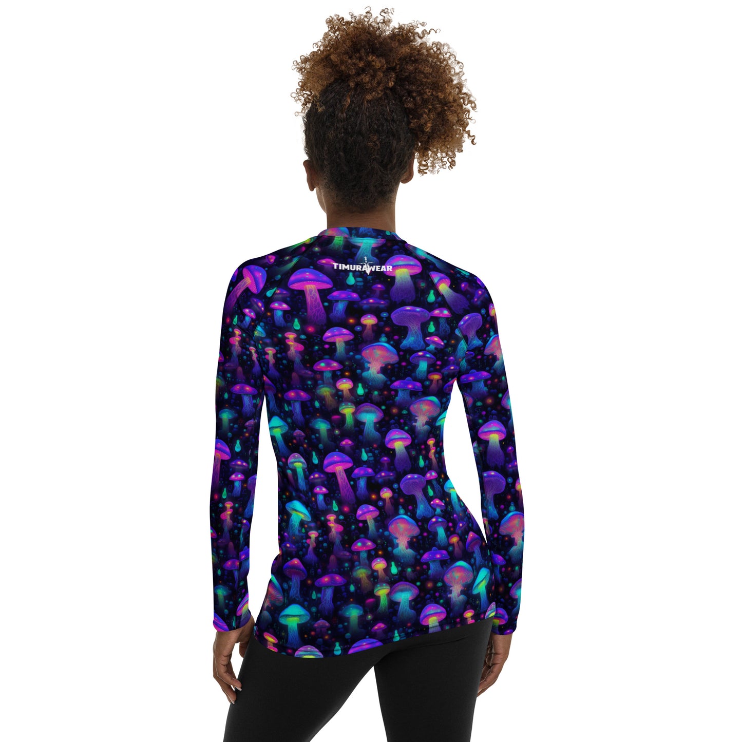 "Glowing Mushrooms" Women's Rash Guard