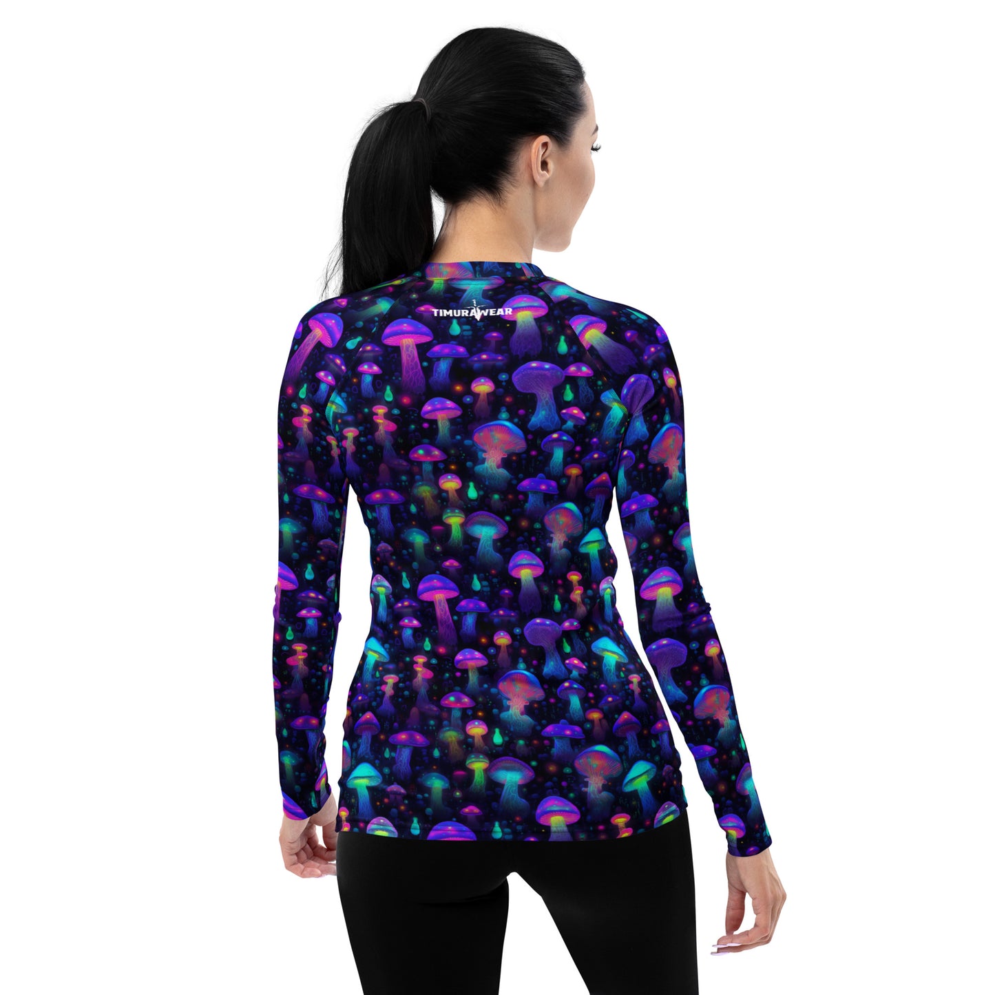 "Glowing Mushrooms" Women's Rash Guard