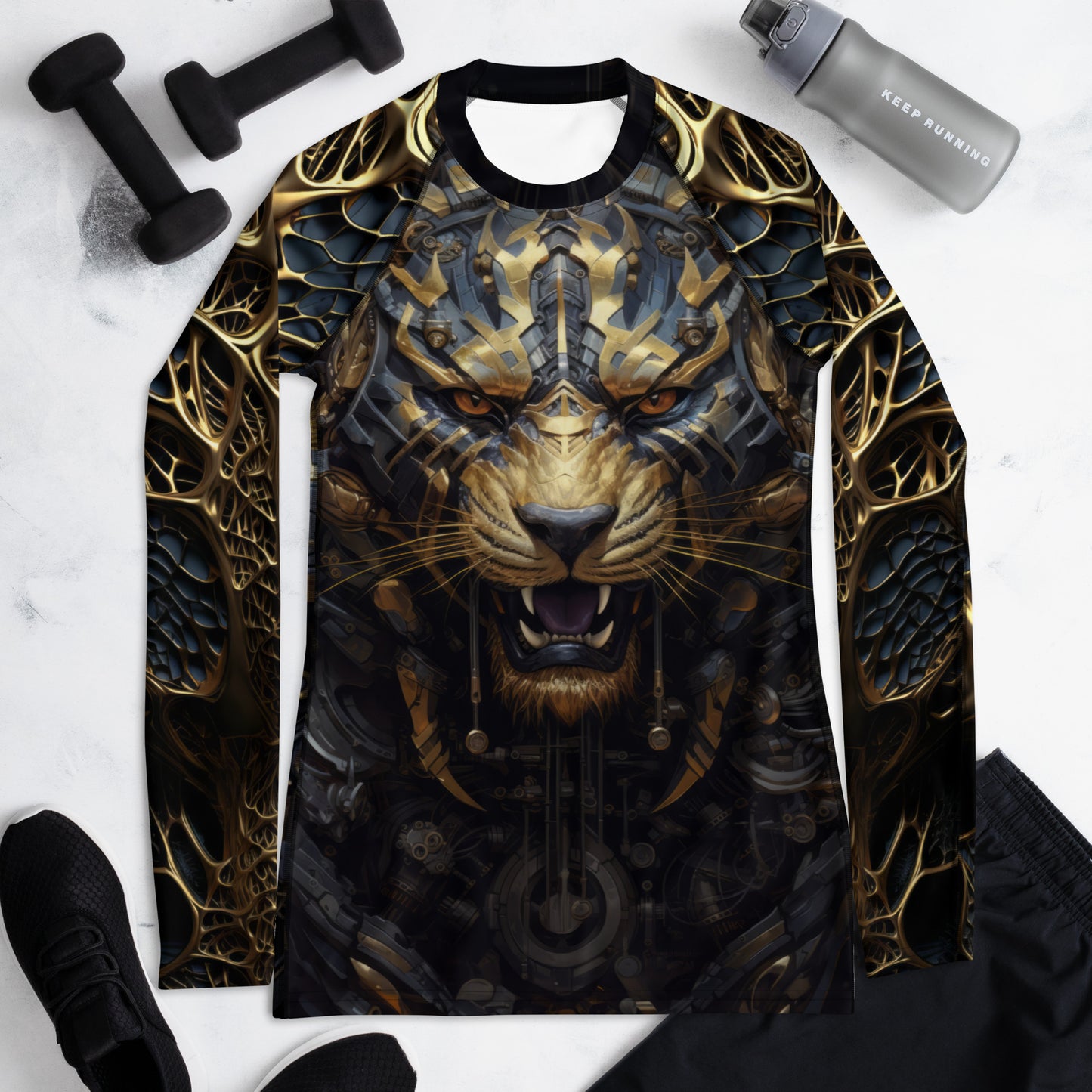 "Metal Tiger" Women's Rash Guard