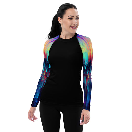 "Pixelate" Women's Rash Guard