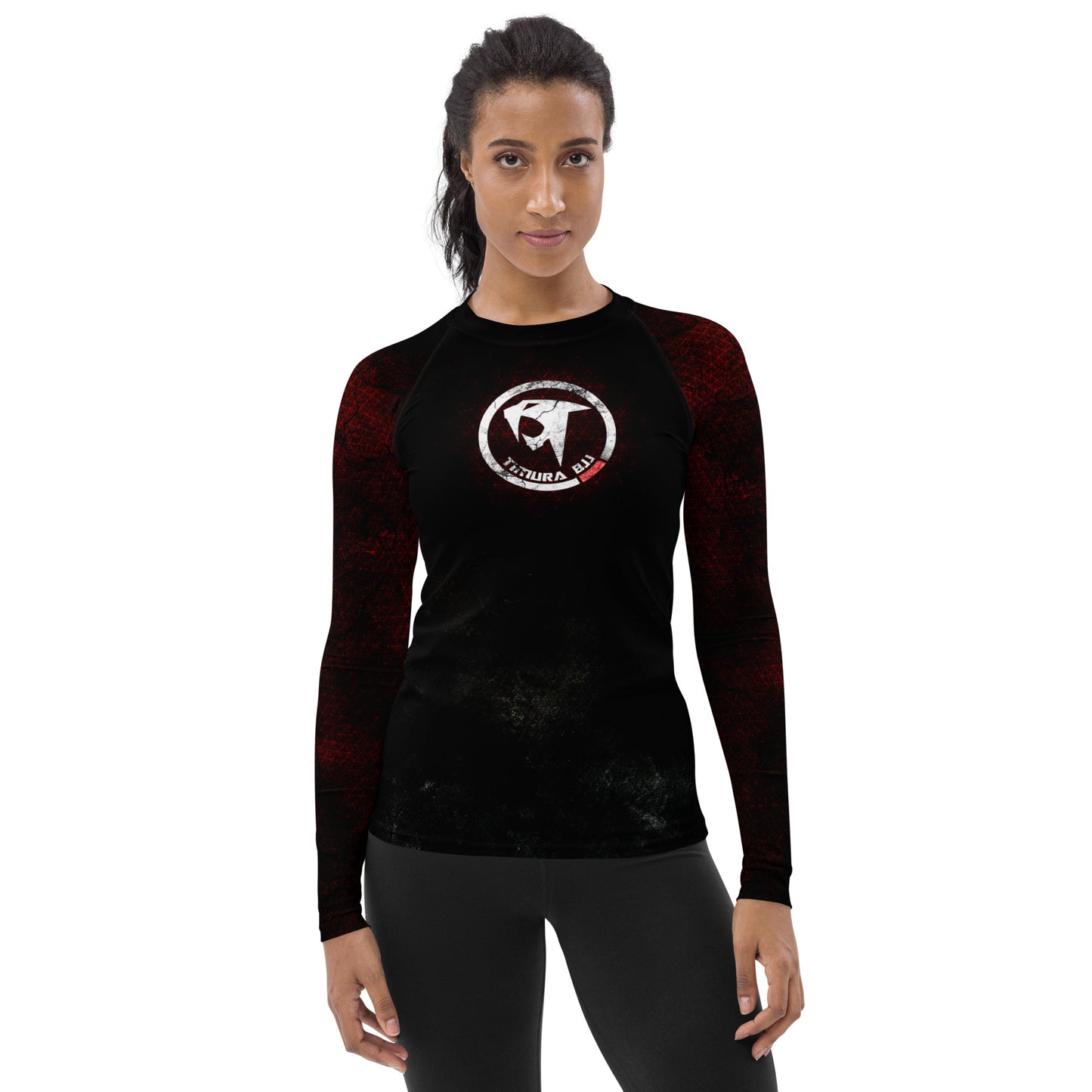 "Timura BJJ Triangles" Women's Rash Guard