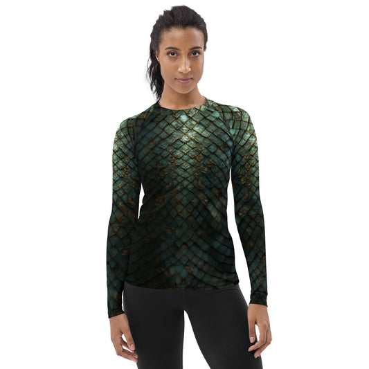 "Dragon Armor" Women's Rash Guard