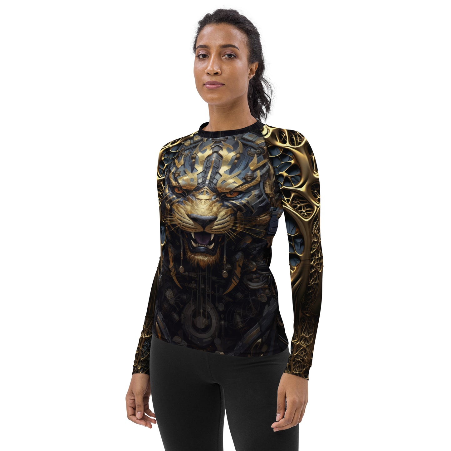 "Metal Tiger" Women's Rash Guard